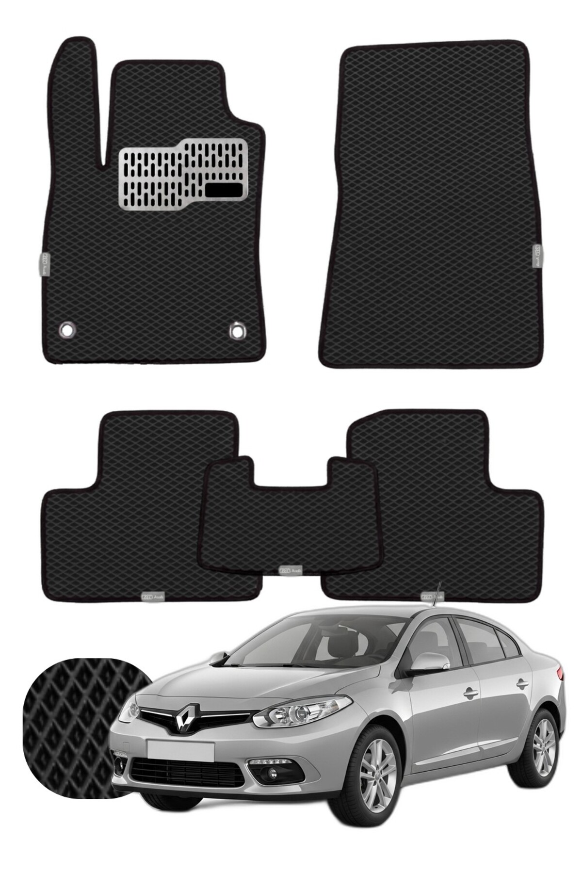 Renault Fluence 2009-2016 Özelleştirilebilir Tam Set Premium EVA Paspas