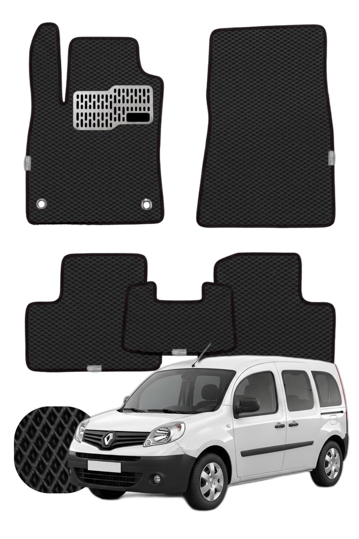 Renault Kangoo 2007-2021 Özelleştirilebilir Tam Set Premium EVA Paspas