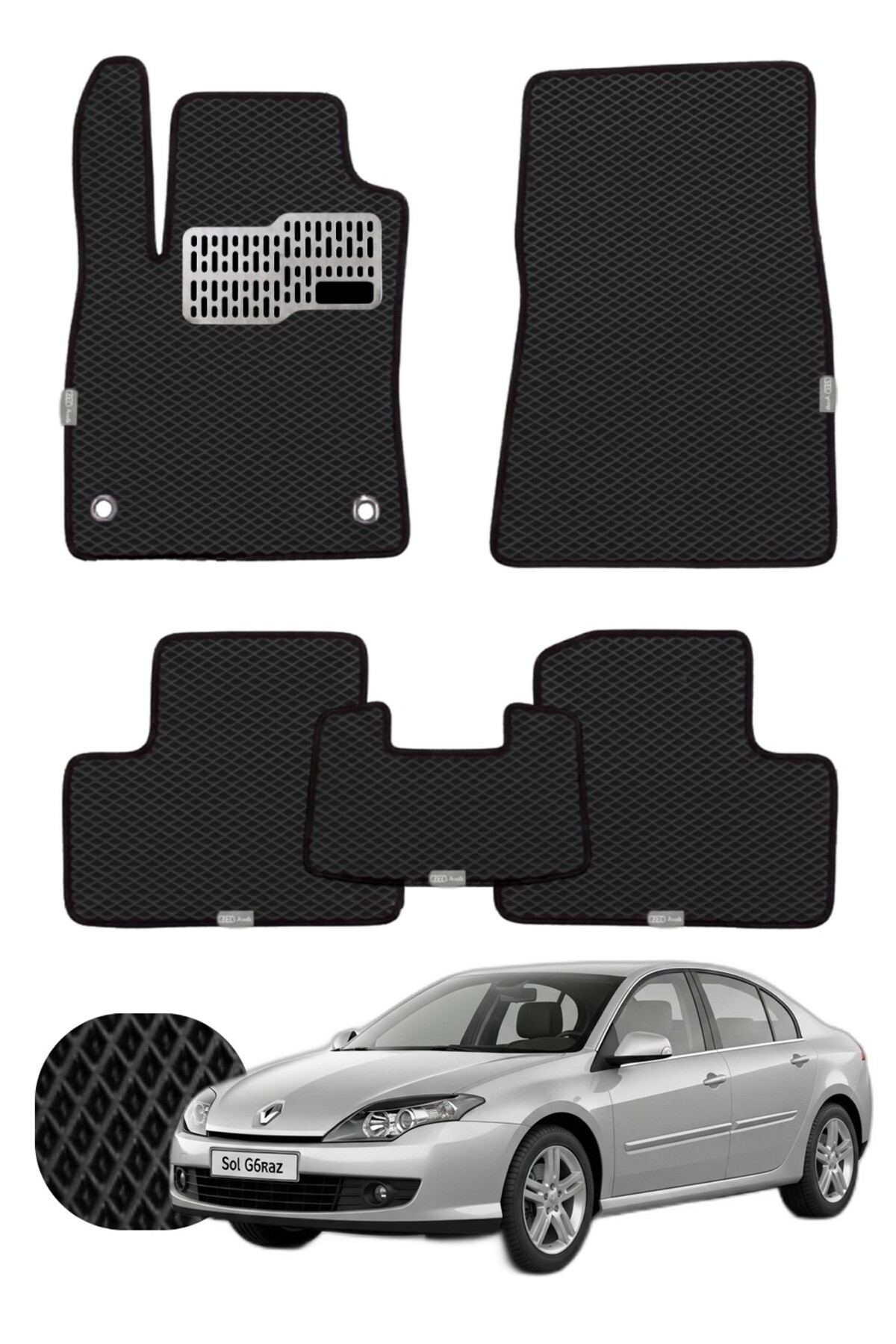 Renault Laguna 3 2007-2015 Özelleştirilebilir Tam Set Premium EVA Paspas