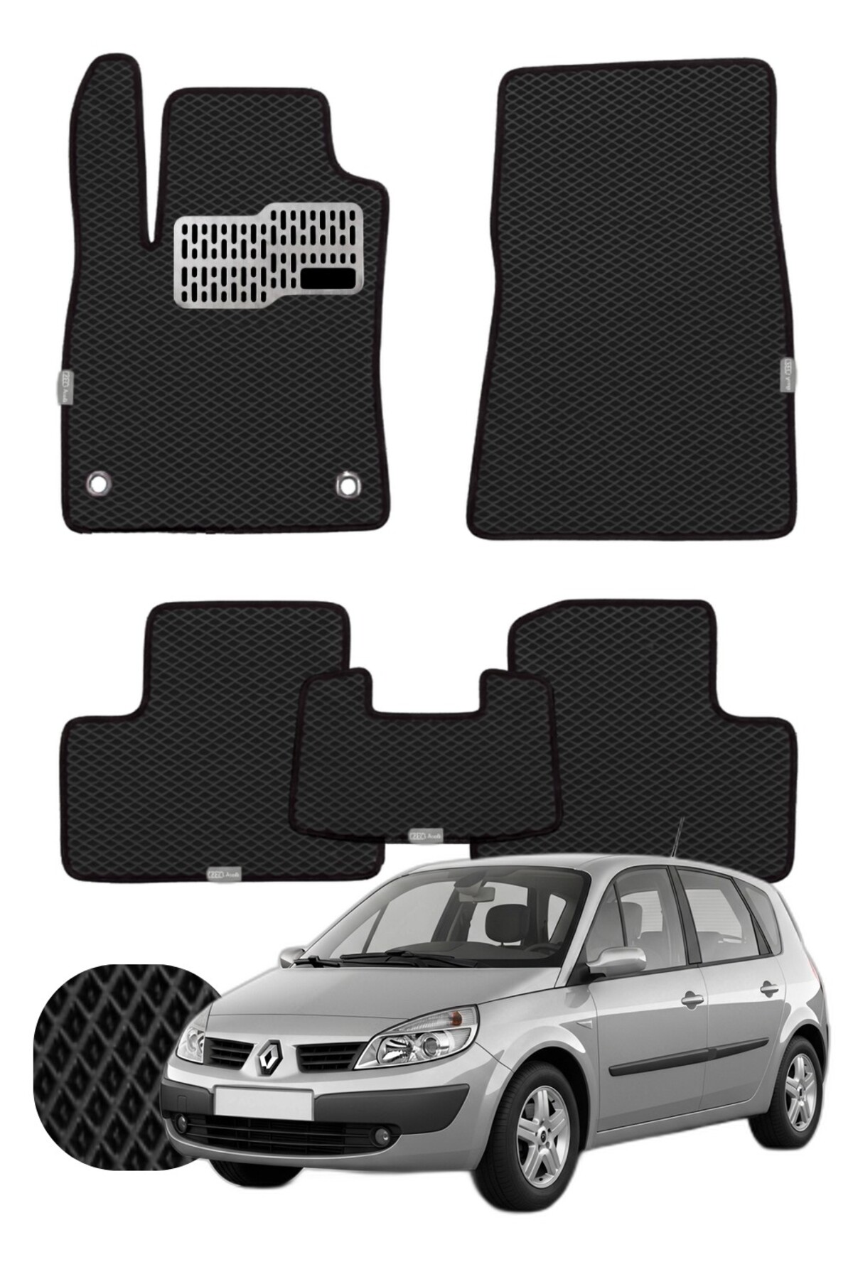 Renault Scenic 2 2003-2009 Özelleştirilebilir Tam Set Premium EVA Paspas