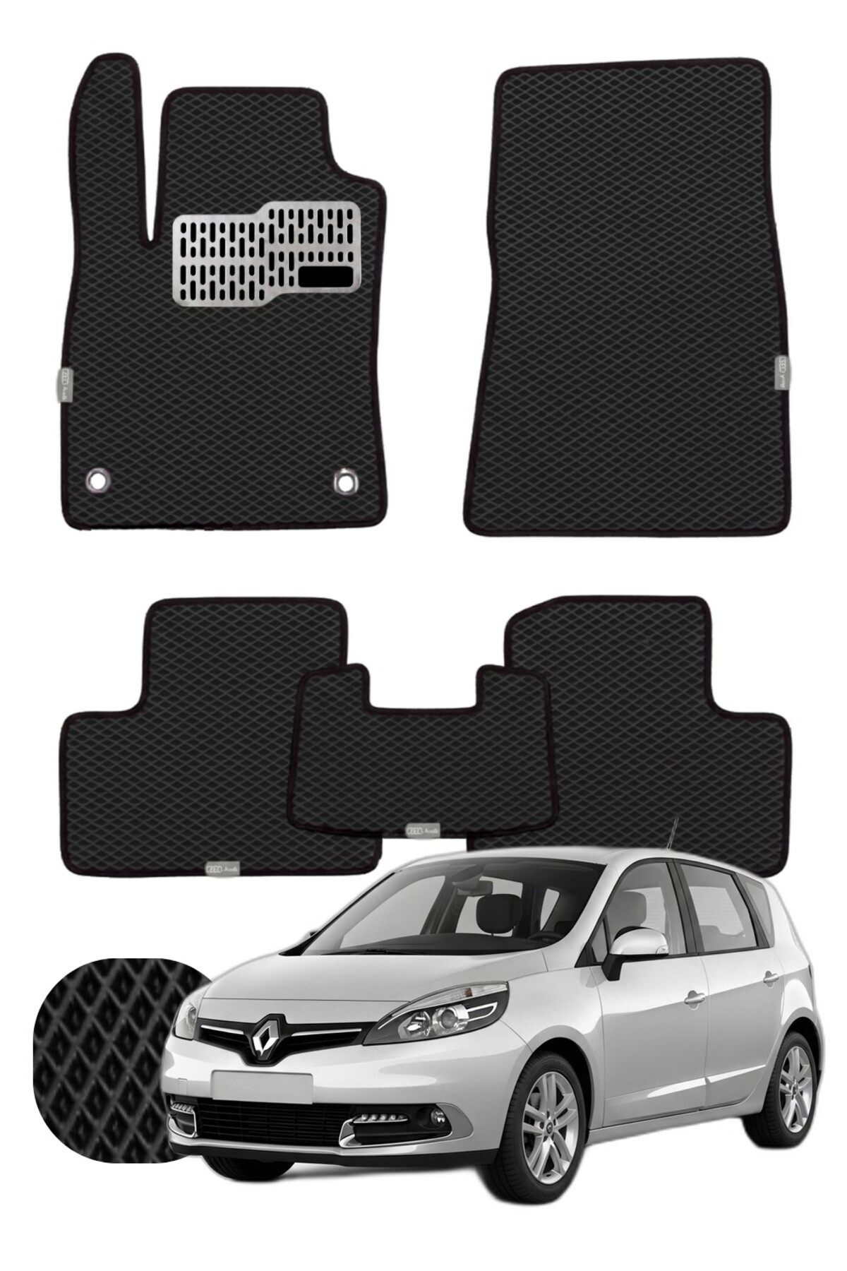 Renault Scenic 3 2009-2016 Özelleştirilebilir Tam Set Premium EVA Paspas
