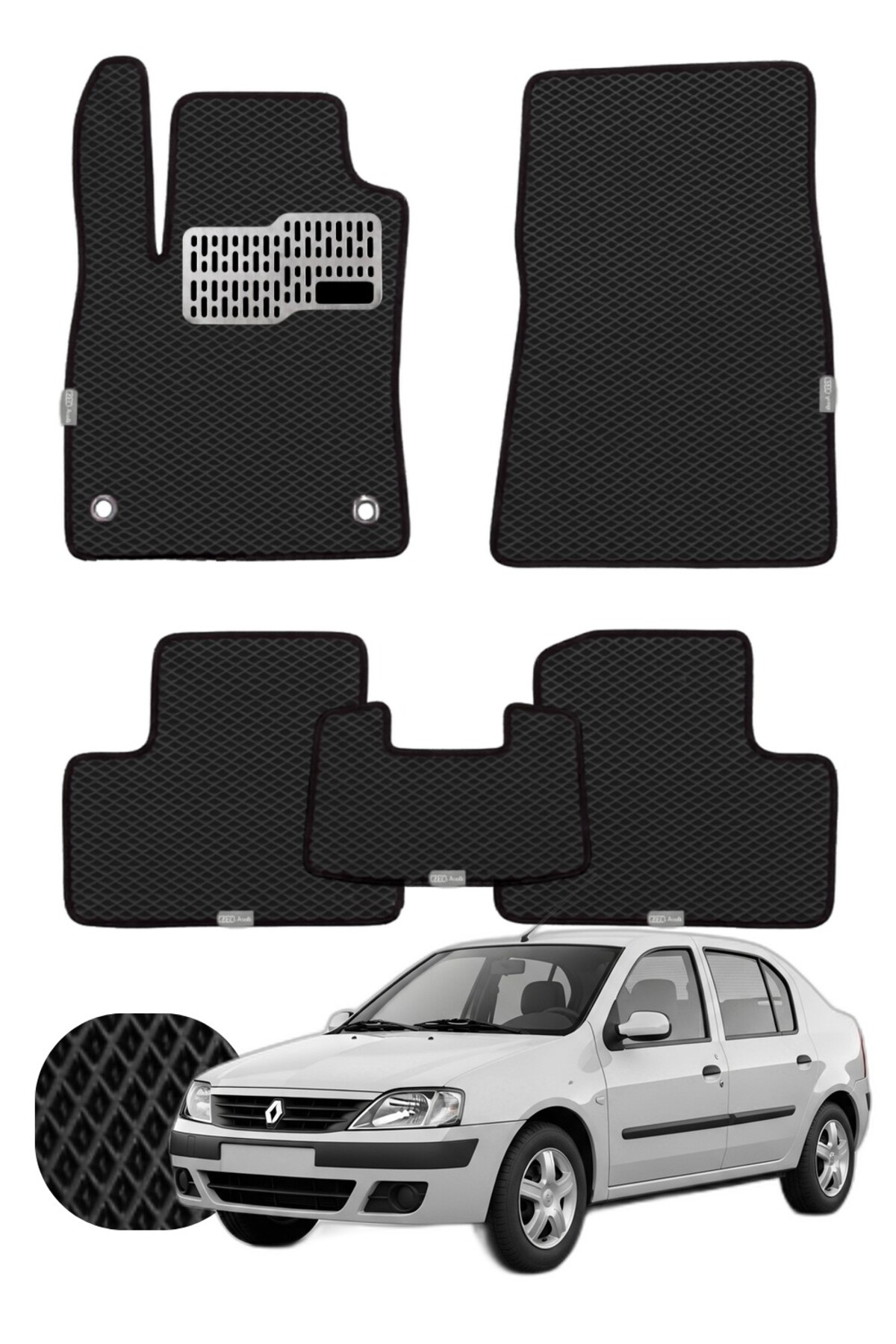 Renault Symbol 1999-2012 Özelleştirilebilir Tam Set Premium EVA Paspas