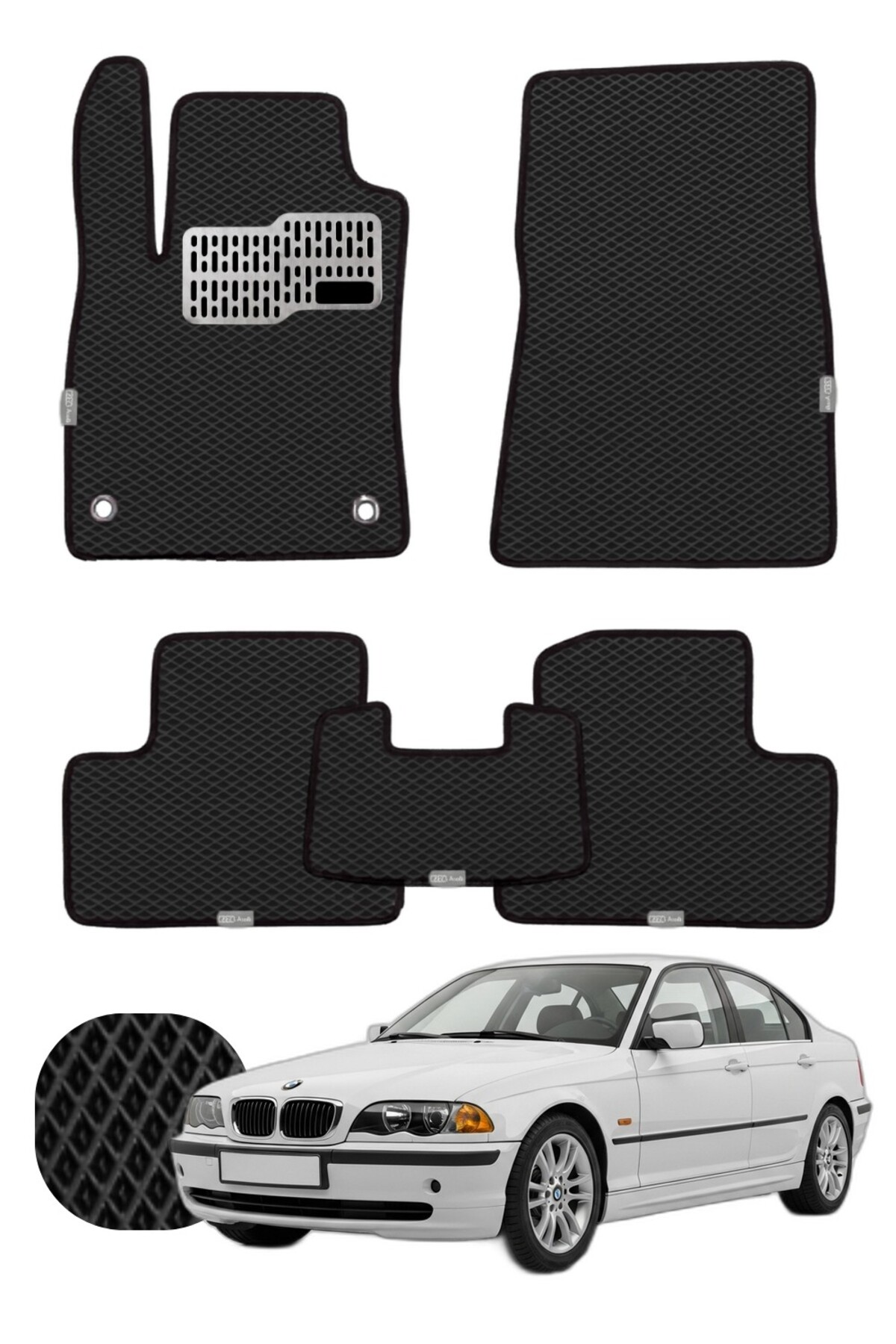 Bmw 3 Serisi 1997-2006 E46 Özelleştirilebilir Tam Set Premium EVA Paspas