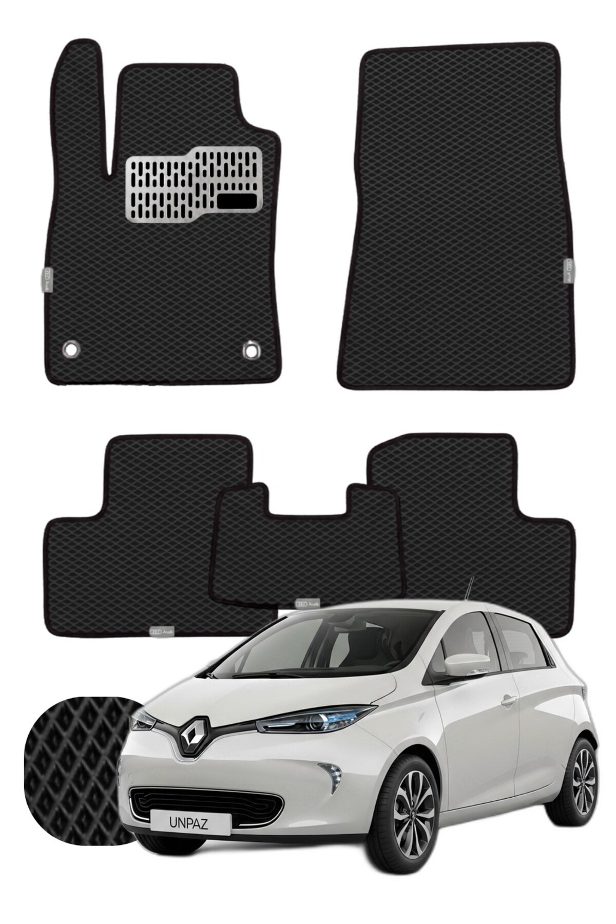 Renault Zoe 2012-2019 Özelleştirilebilir Tam Set Premium EVA Paspas
