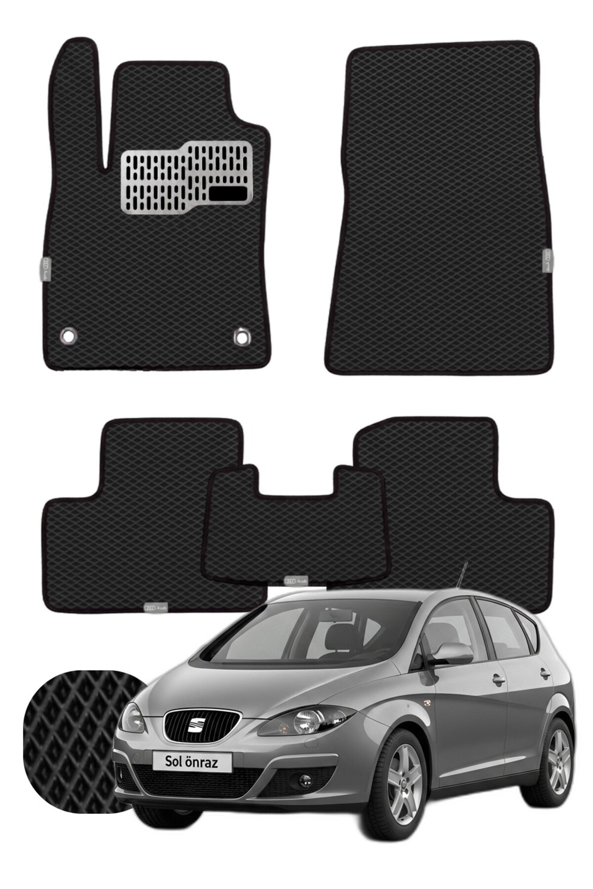 Seat Altea 2004-2015 Özelleştirilebilir Tam Set Premium EVA Paspas