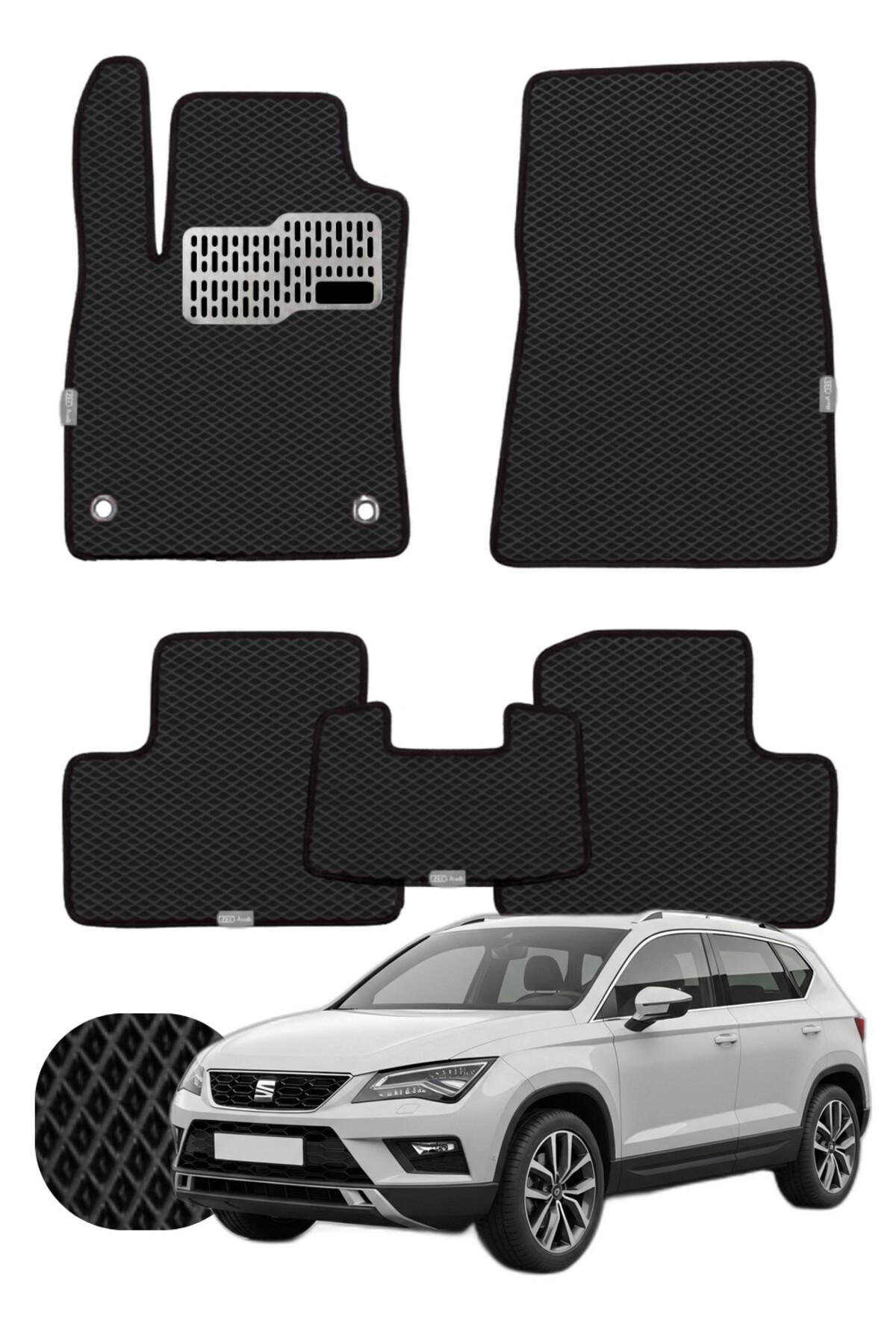 Seat Ateca 2016 ve sonrası Özelleştirilebilir Tam Set Premium EVA Paspas