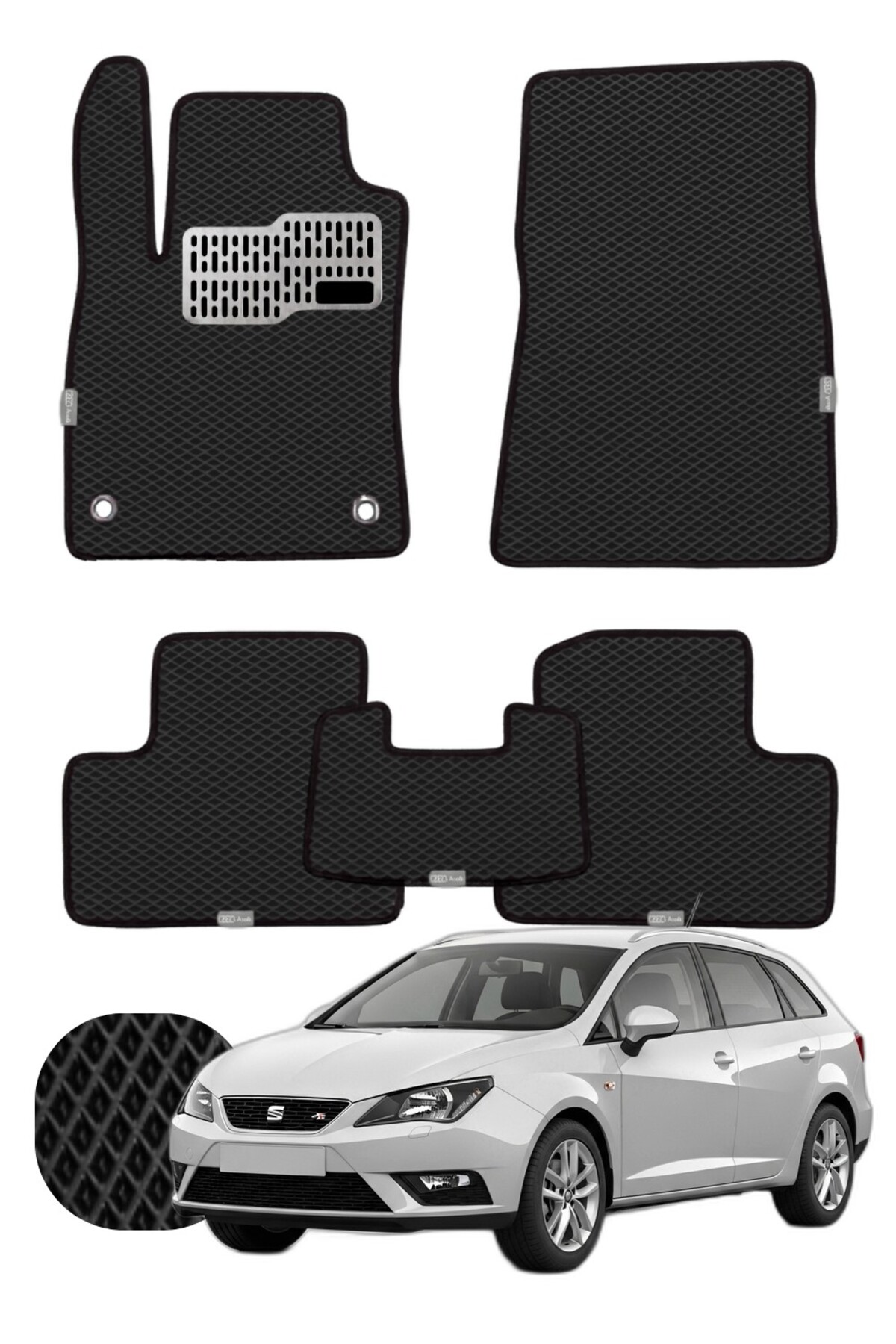 Seat ibiza STW 2008-2017 Özelleştirilebilir Tam Set Premium EVA Paspas