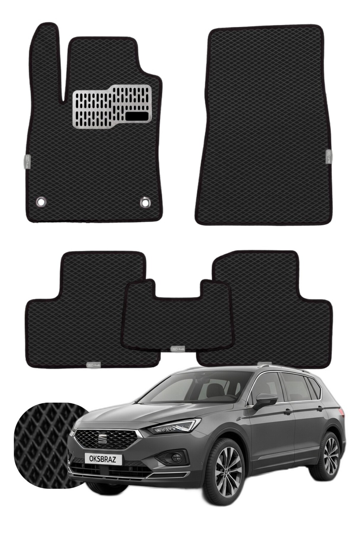 Seat Tarraco 2018-2024 Özelleştirilebilir Tam Set Premium EVA Paspas