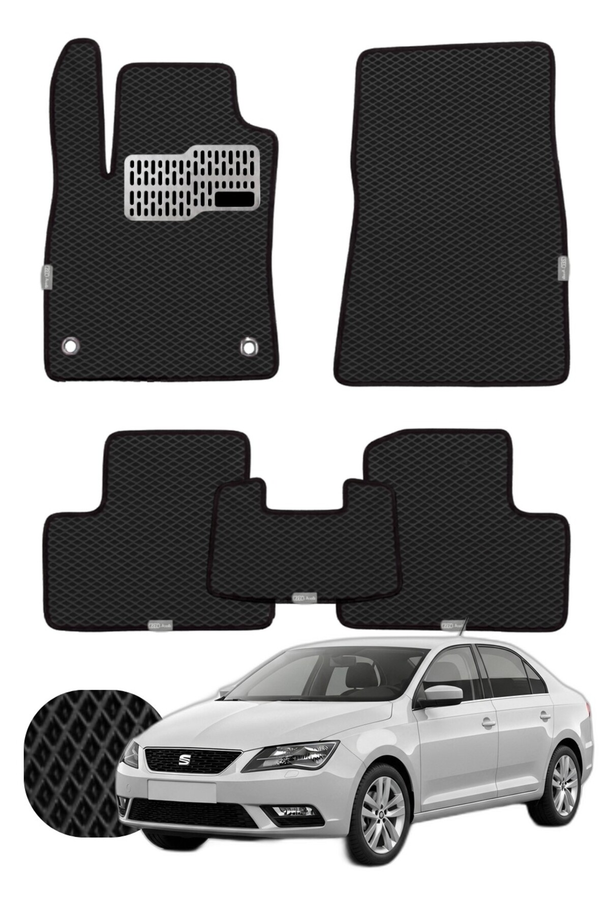 Seat Toledo 2012-2019 Özelleştirilebilir Tam Set Premium EVA Paspas