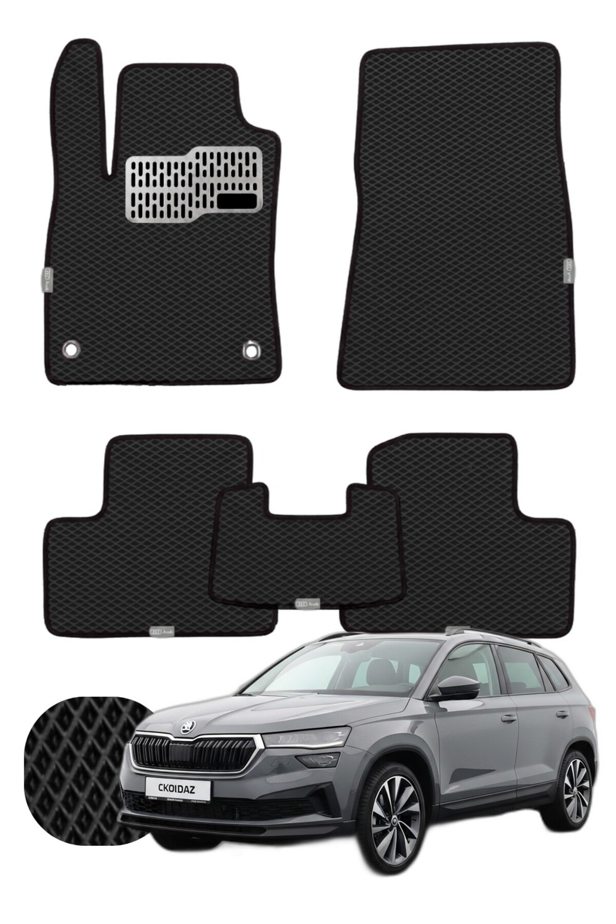 Skoda Elroq 2024 ve sonrası Özelleştirilebilir Tam Set Premium EVA Paspas