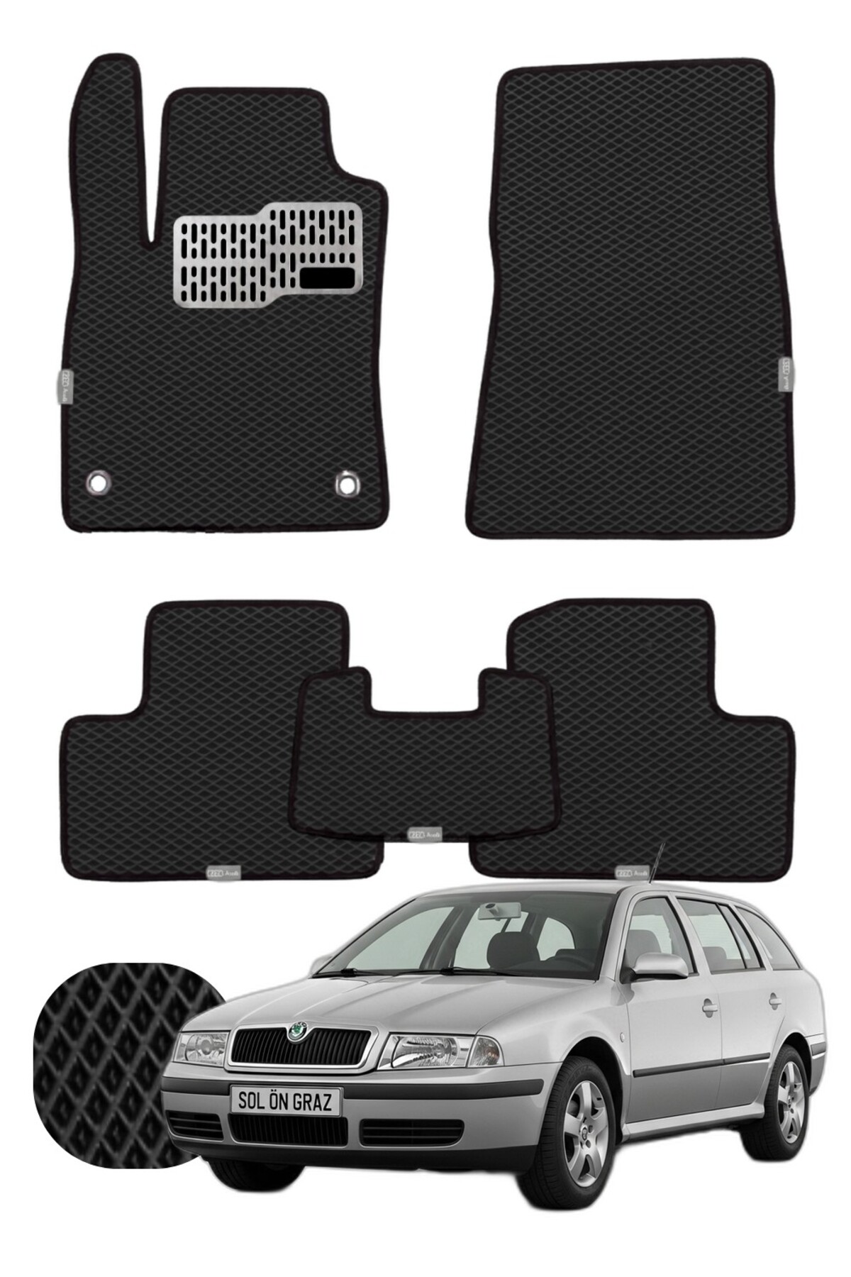Skoda Octavia STW 1996-2010 Özelleştirilebilir Tam Set Premium EVA Paspas