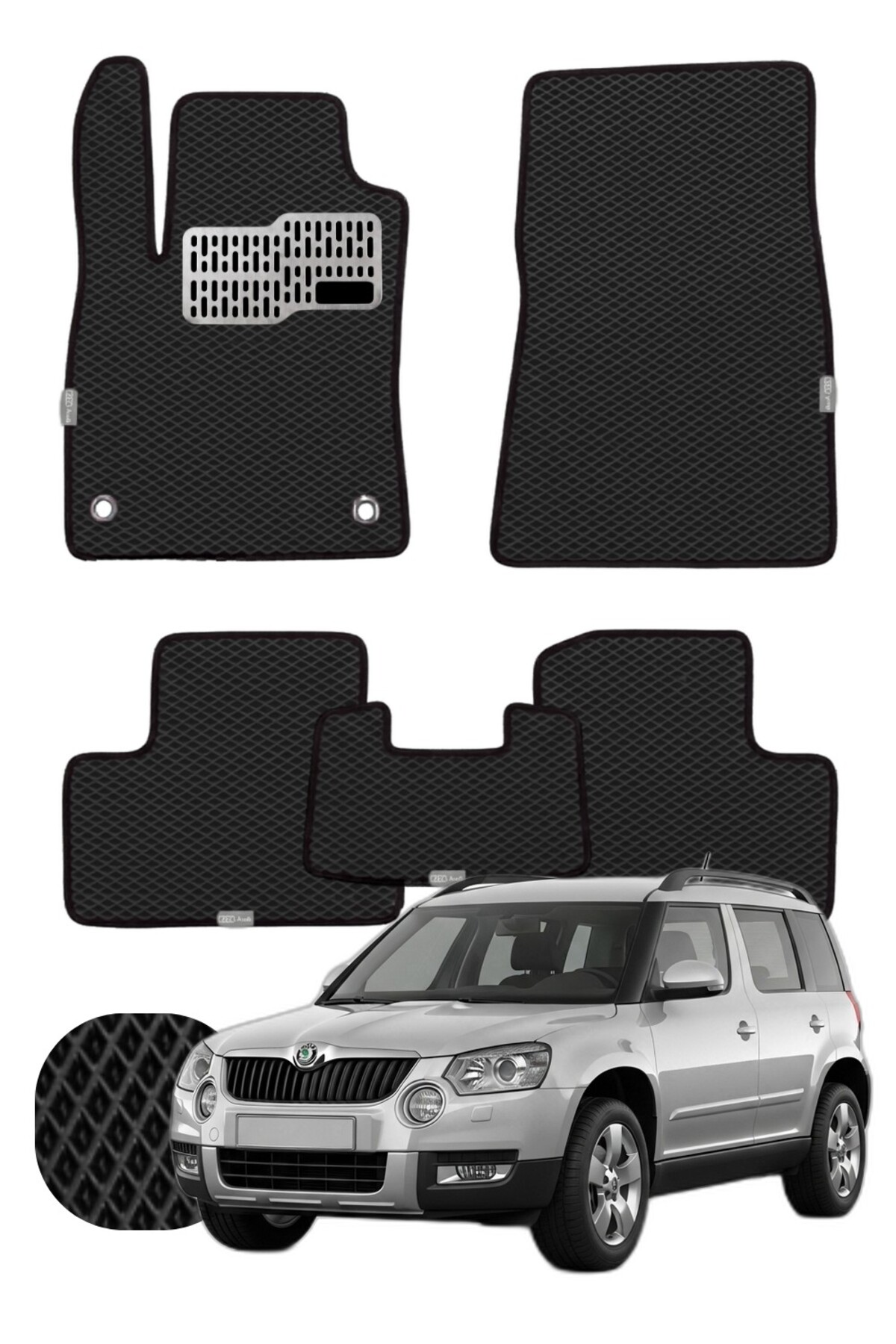 Skoda Yeti 2009-2017 Özelleştirilebilir Tam Set Premium EVA Paspas