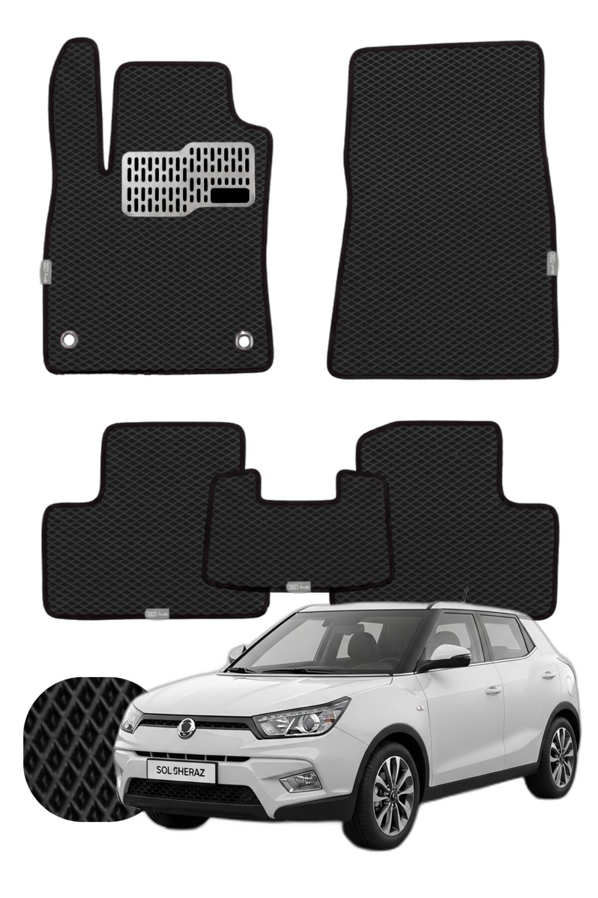 Ssangyong Tivoli 2015 ve sonrası Özelleştirilebilir Tam Set Premium EVA Paspas