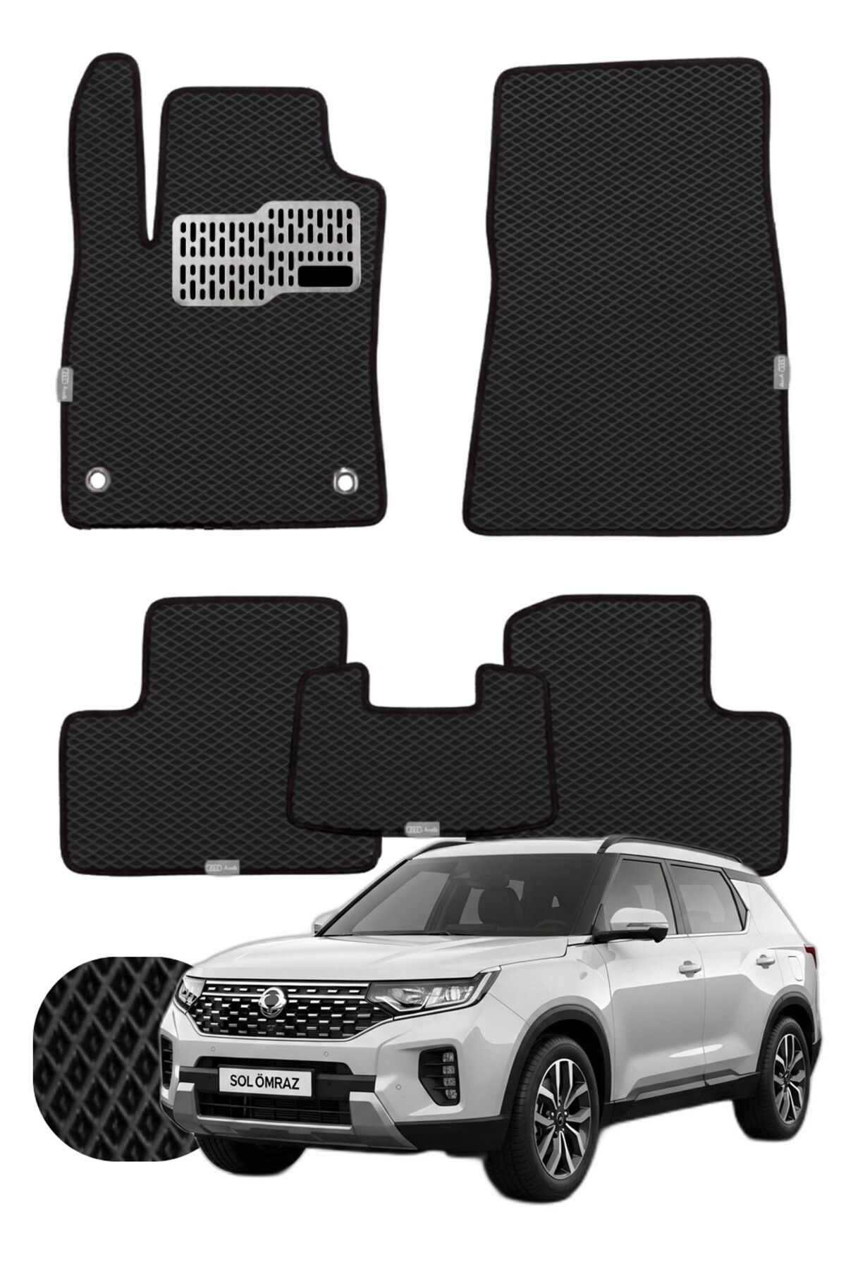 Ssangyong Torres 2022 ve sonrası Özelleştirilebilir Tam Set Premium EVA Paspas