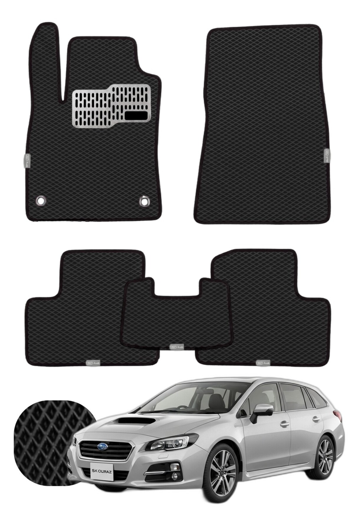 Subaru Levorg 2014-2020 Özelleştirilebilir Tam Set Premium EVA Paspas
