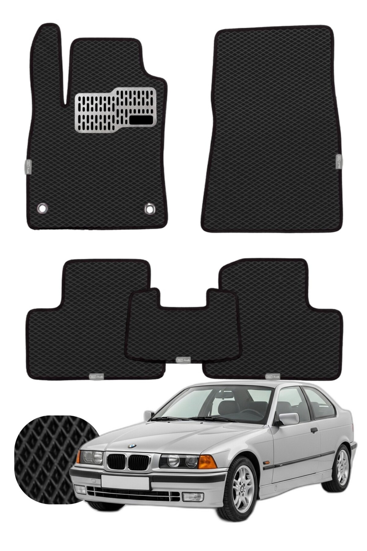 Bmw 3 Serisi Compact 1990-2000 E36 Özelleştirilebilir Tam Set Premium EVA Paspas