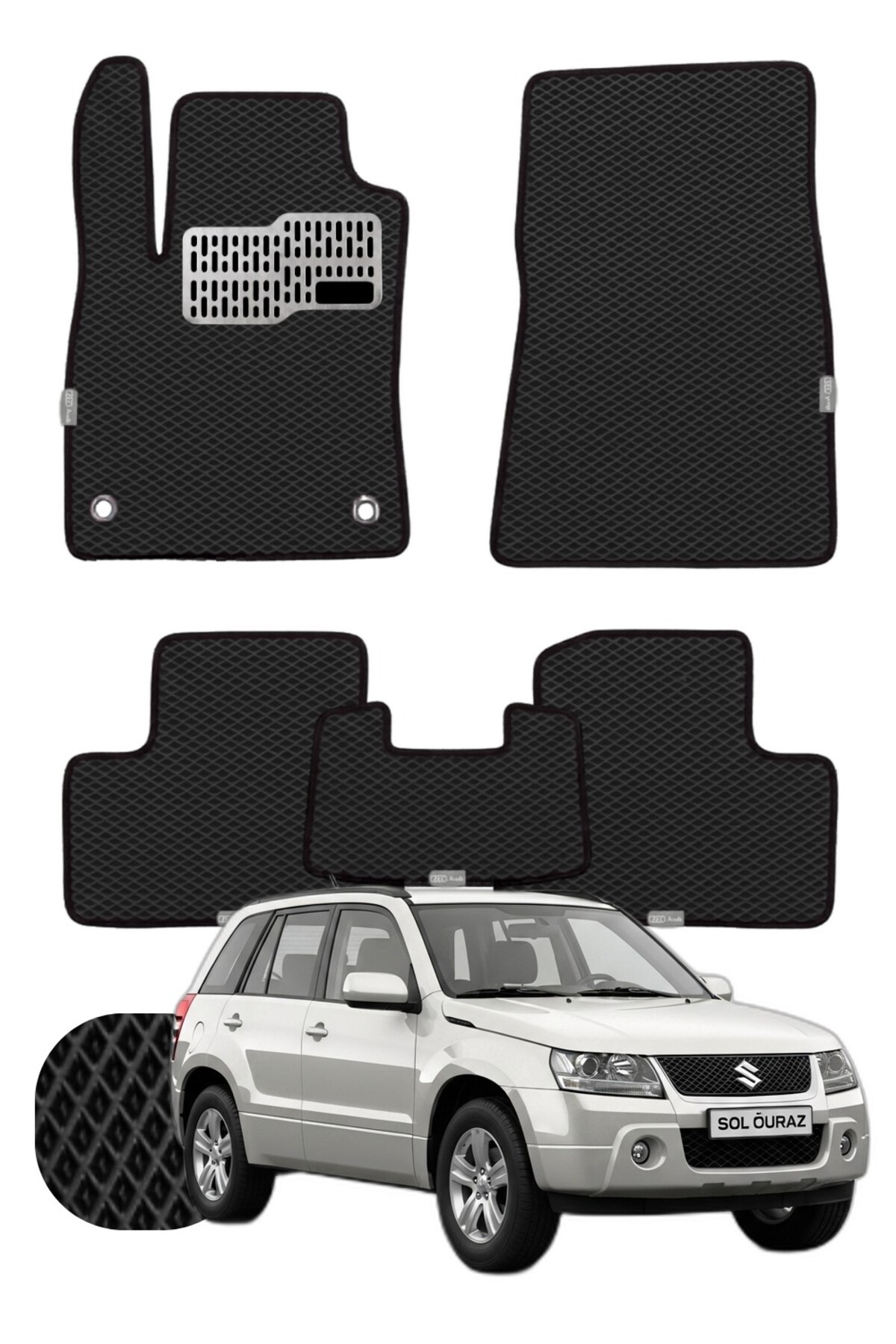 Suzuki Grand Vitara 2005-2015 Özelleştirilebilir Tam Set Premium EVA Paspas