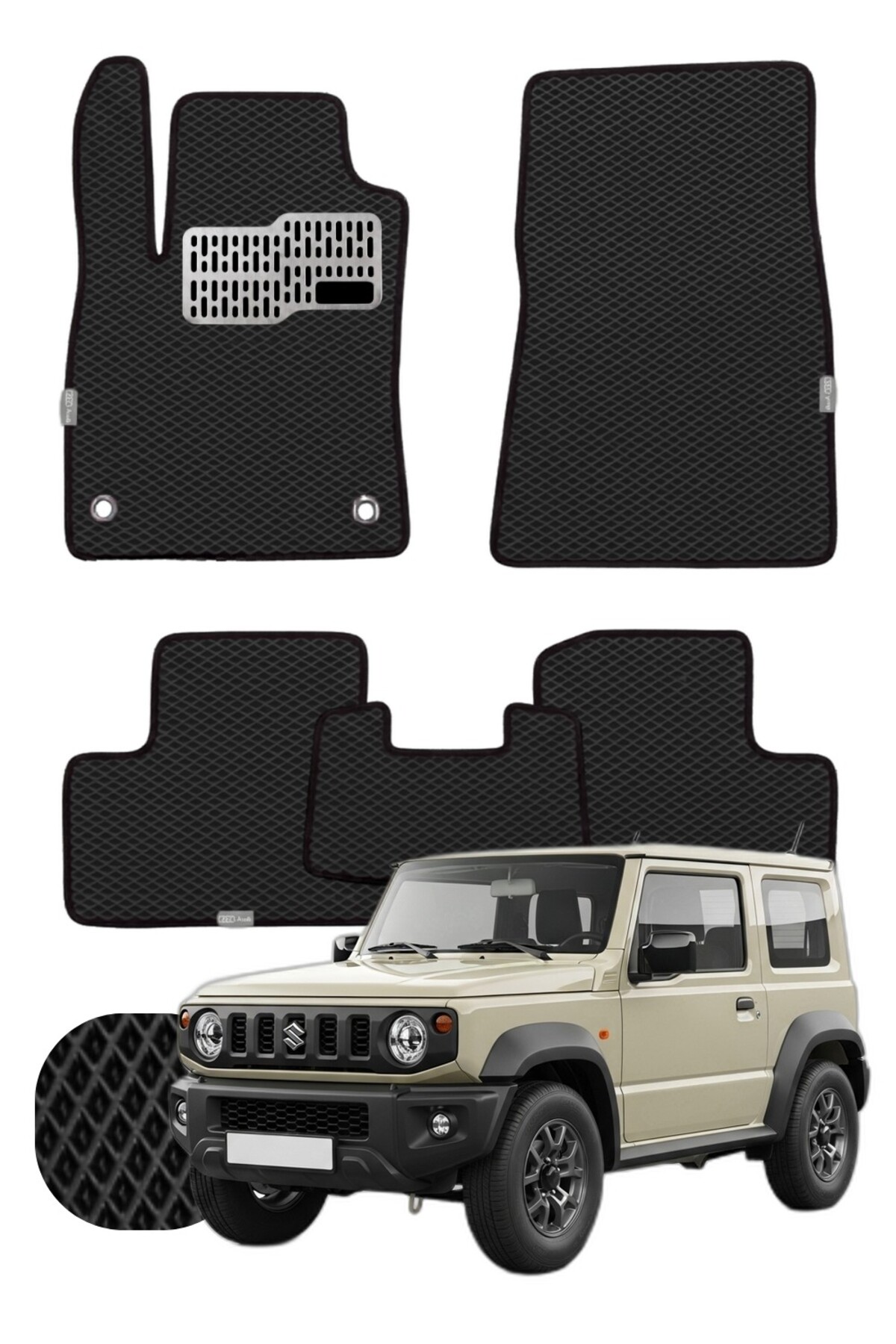 Suzuki Jimny 2018 ve sonrası Özelleştirilebilir Tam Set Premium EVA Paspas