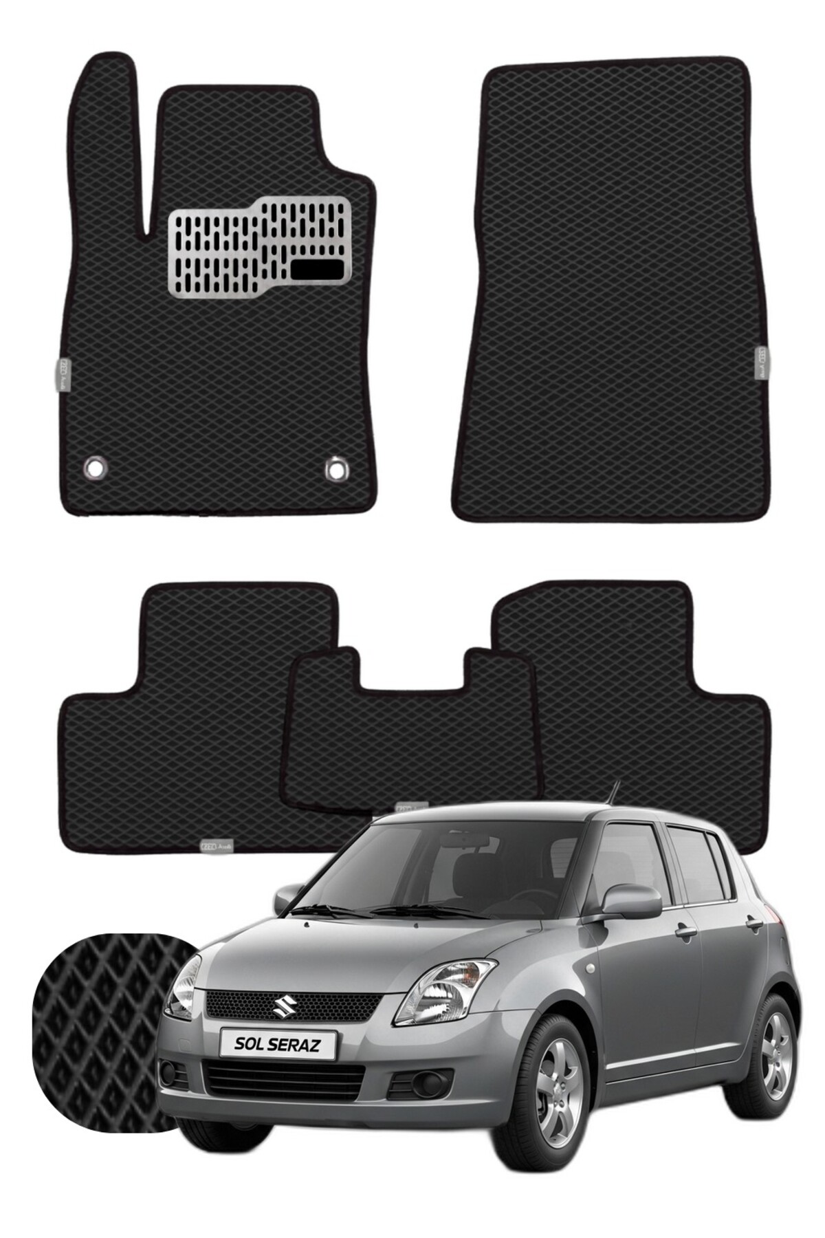 Suzuki Swift 2004-2010 Özelleştirilebilir Tam Set Premium EVA Paspas