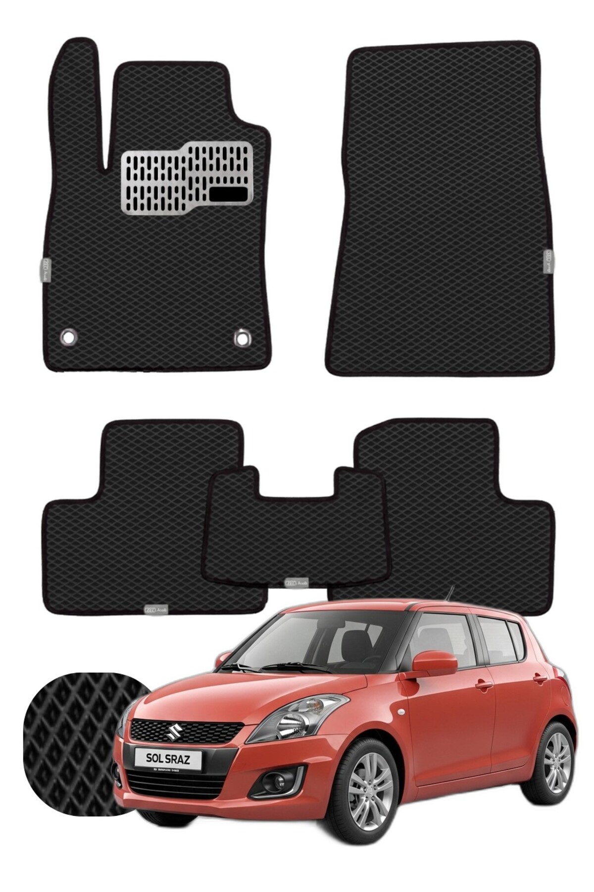 Suzuki Swift 2010-2017 Özelleştirilebilir Tam Set Premium EVA Paspas