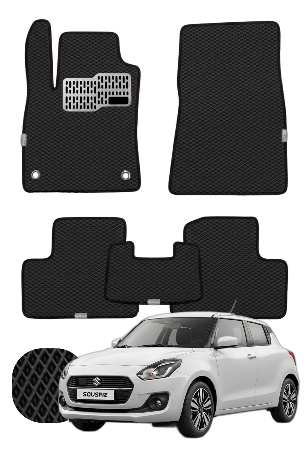 Suzuki Swift 2017-2023 Özelleştirilebilir Tam Set Premium EVA Paspas