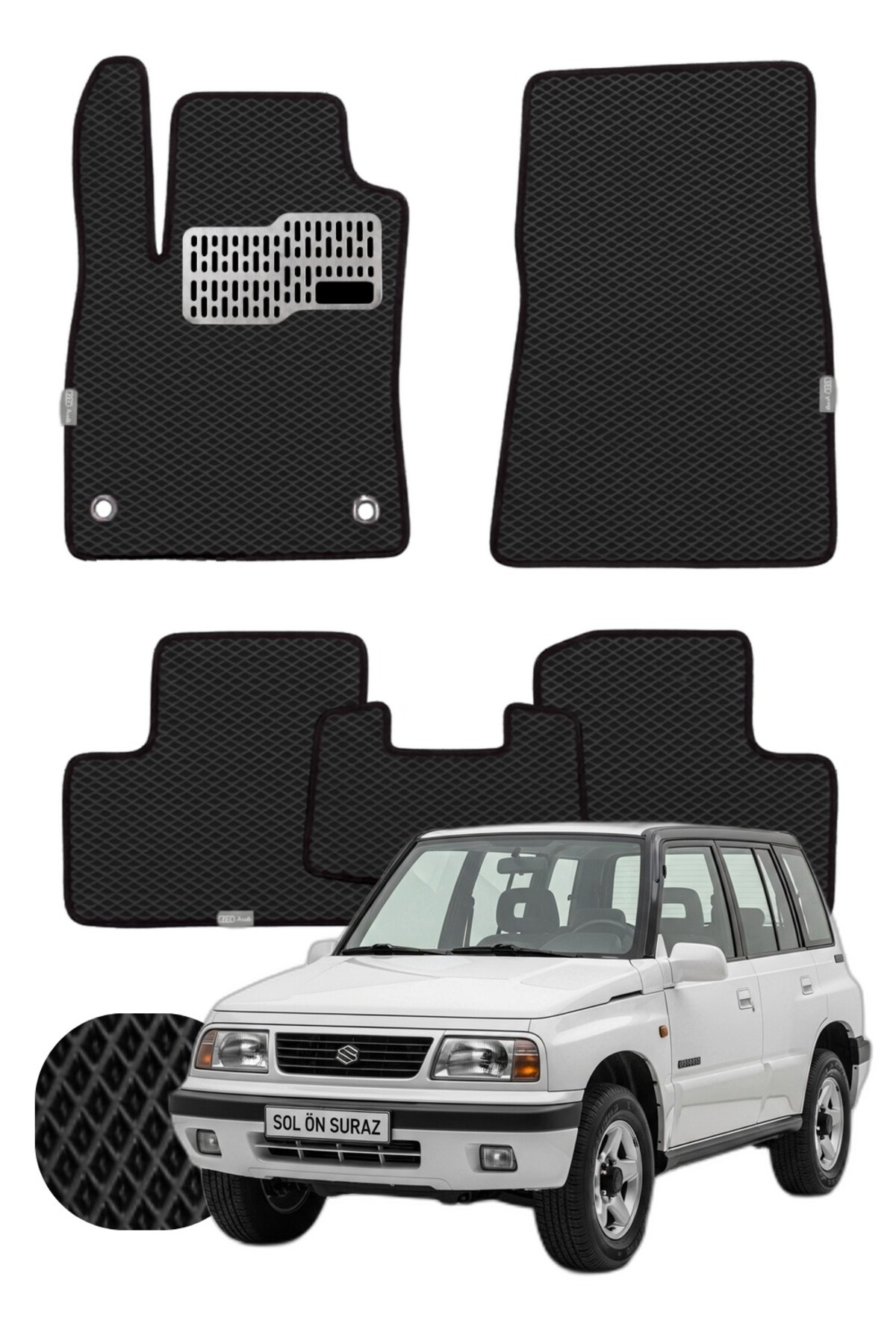 Suzuki Vitara 1988-1998 Özelleştirilebilir Tam Set Premium EVA Paspas