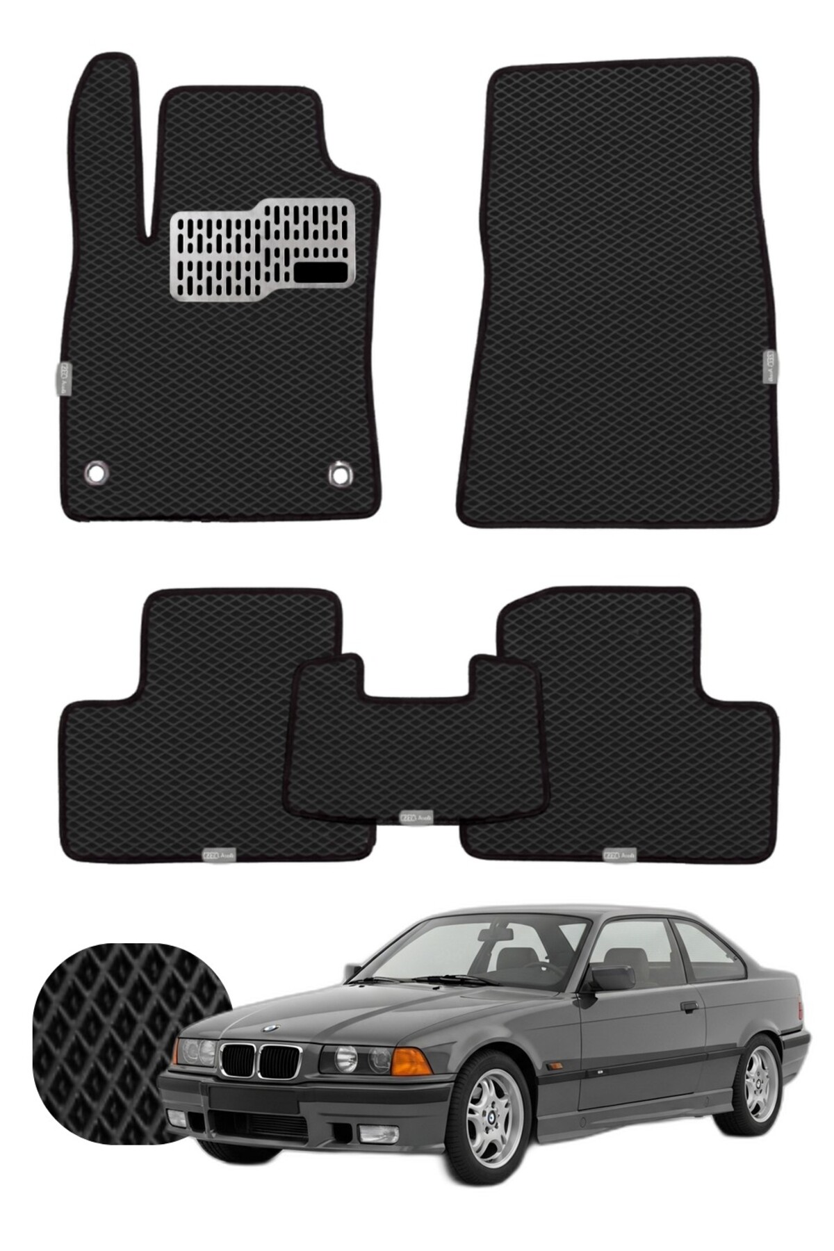 Bmw 3 Serisi Coupe 1990-2000 E36 Özelleştirilebilir Tam Set Premium EVA Paspas