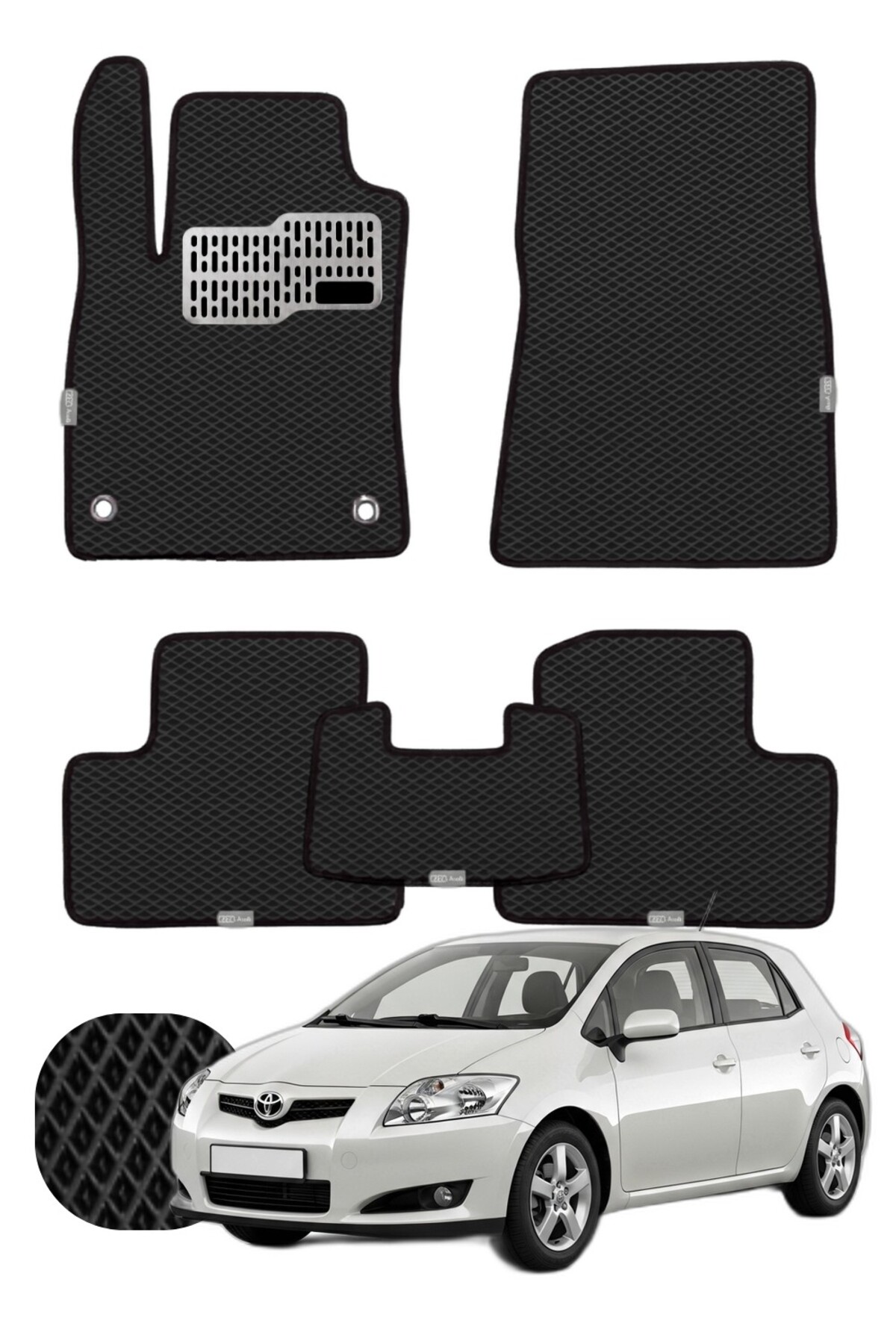 Toyota Auris 2006-2012 Özelleştirilebilir Tam Set Premium EVA Paspas