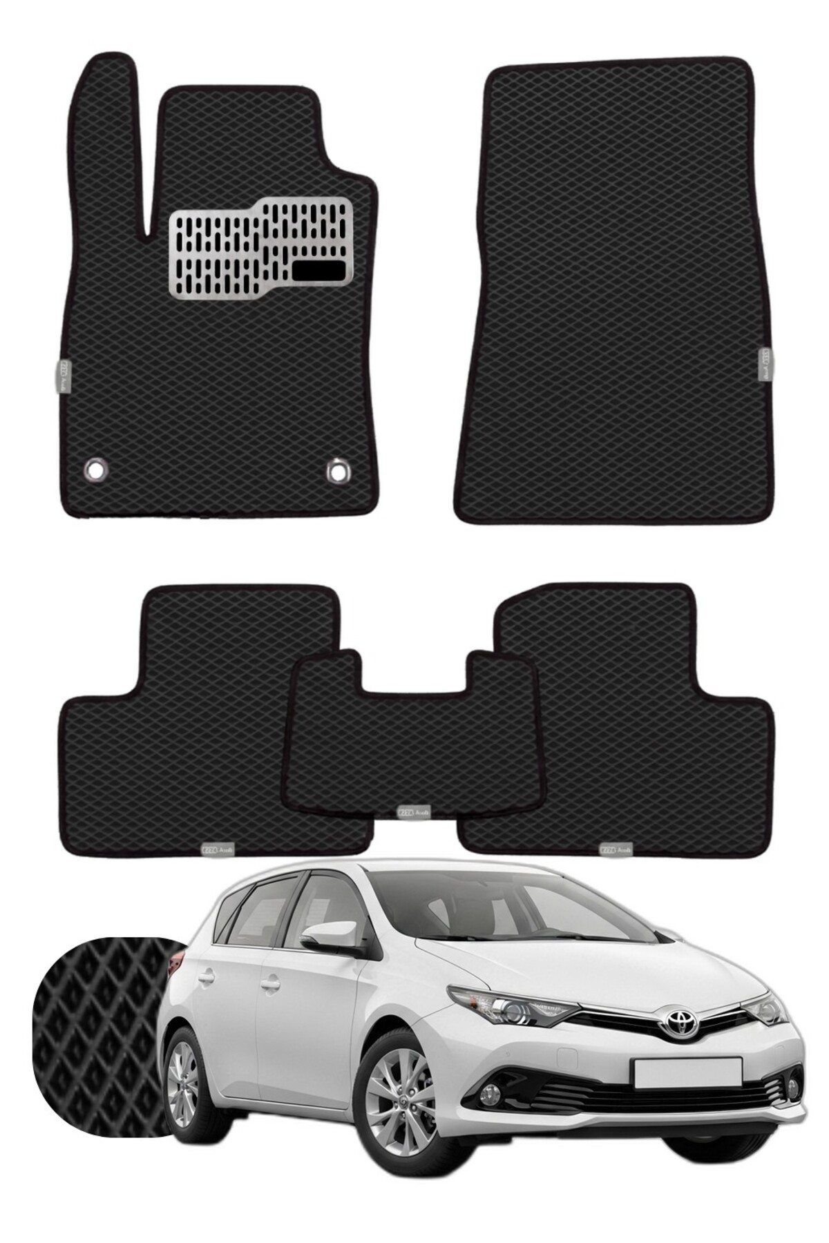 Toyota Auris 2012-2018 Özelleştirilebilir Tam Set Premium EVA Paspas