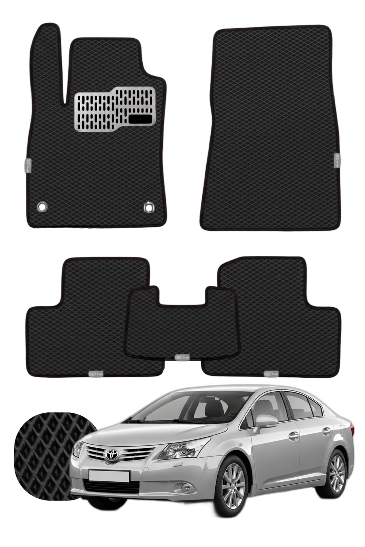 Toyota Avensis 2008-2018 Özelleştirilebilir Tam Set Premium EVA Paspas