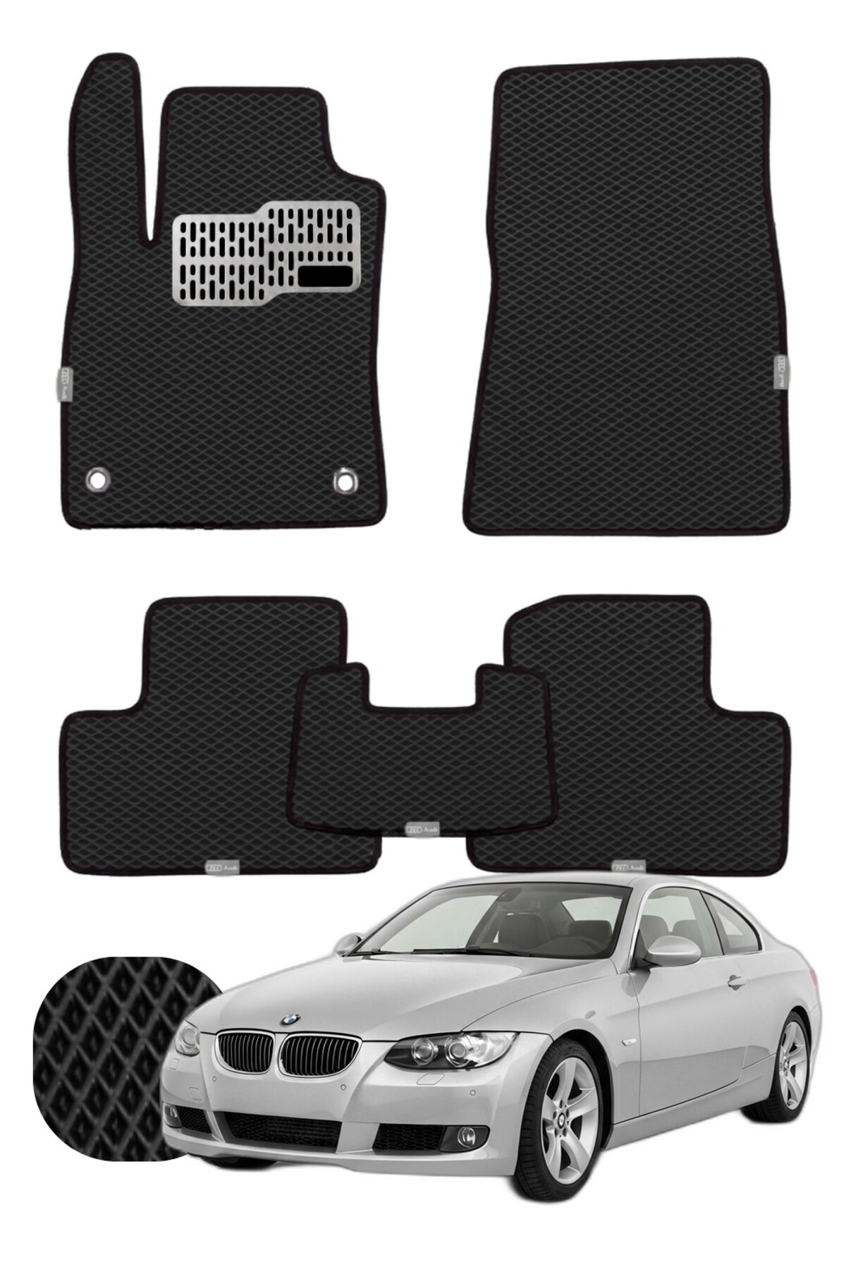 Bmw 3 Serisi Coupe 2006-2013 E92 Özelleştirilebilir Tam Set Premium EVA Paspas