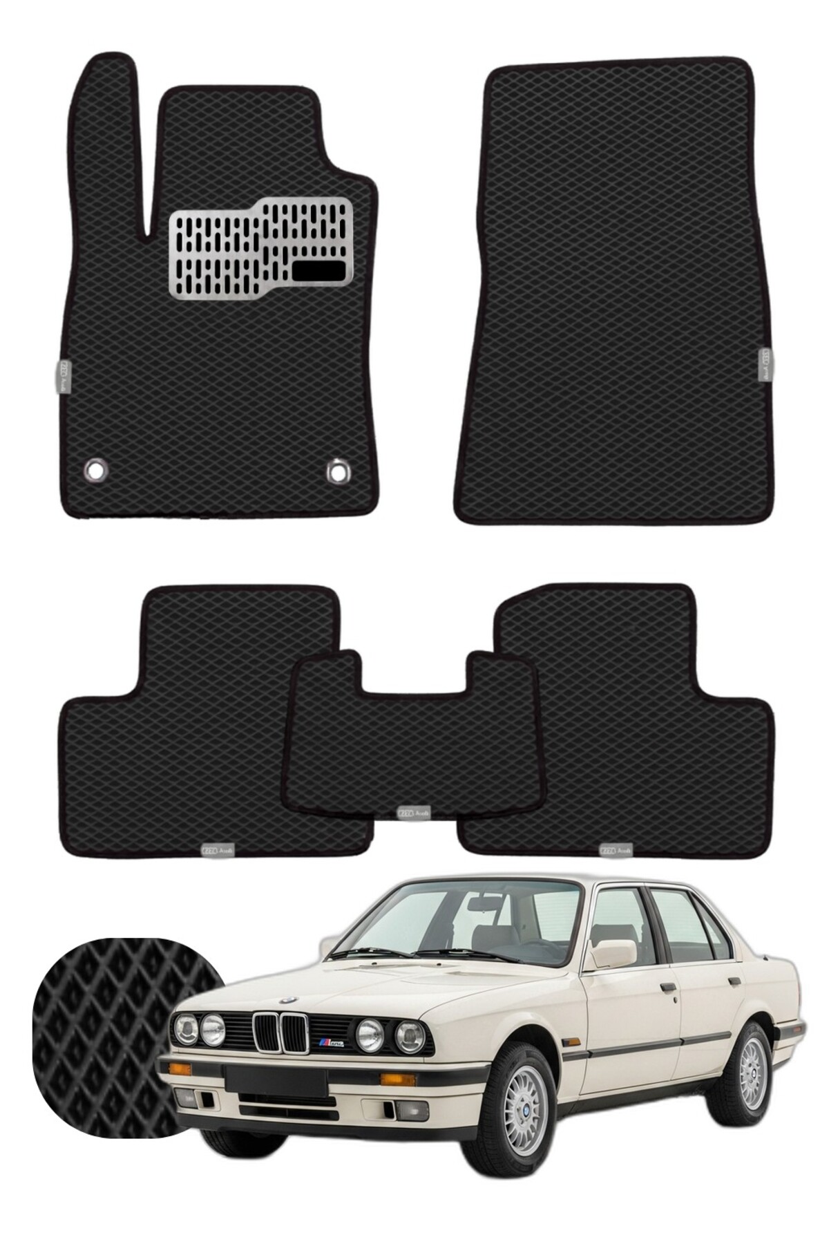 Bmw 3 Serisi Sedan 1982-1994 E30 Özelleştirilebilir Tam Set Premium EVA Paspas