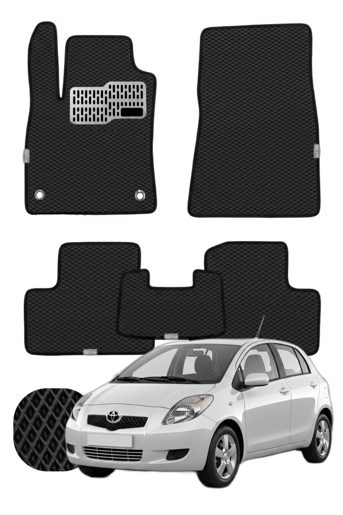Toyota Yaris 2005-2011 Özelleştirilebilir Tam Set Premium EVA Paspas