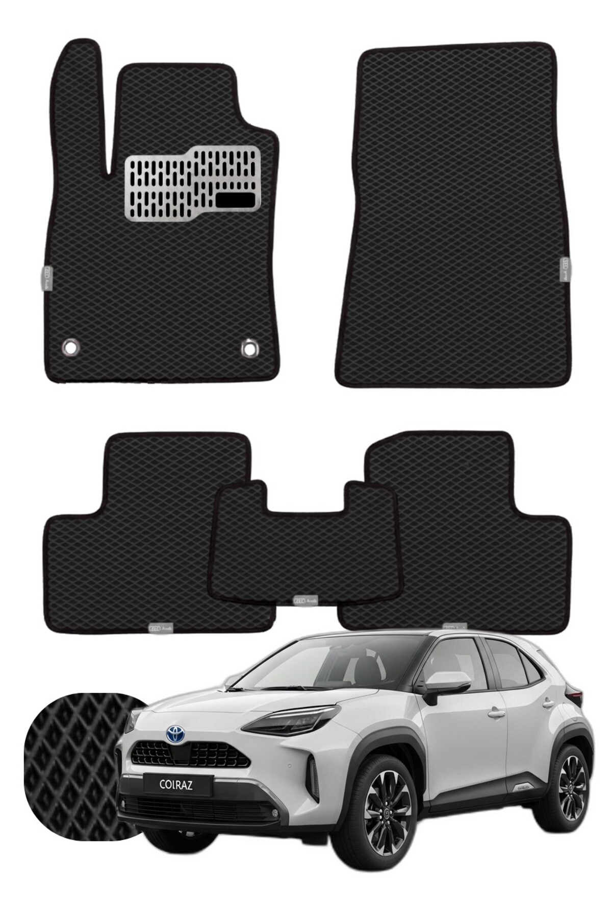Toyota Yaris Cross 2020 ve sonrası Özelleştirilebilir Tam Set Premium EVA Paspas