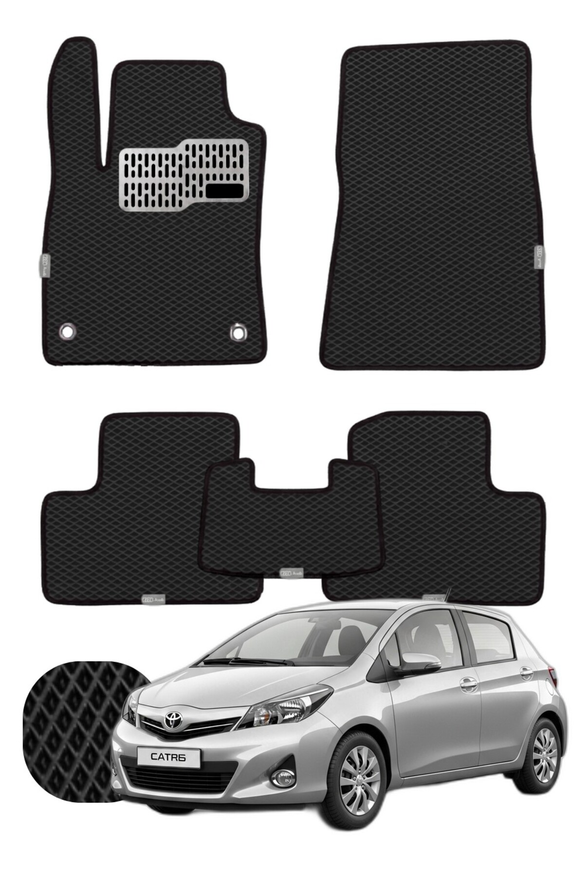 Toyota Yaris HB 2011-2020 Özelleştirilebilir Tam Set Premium EVA Paspas