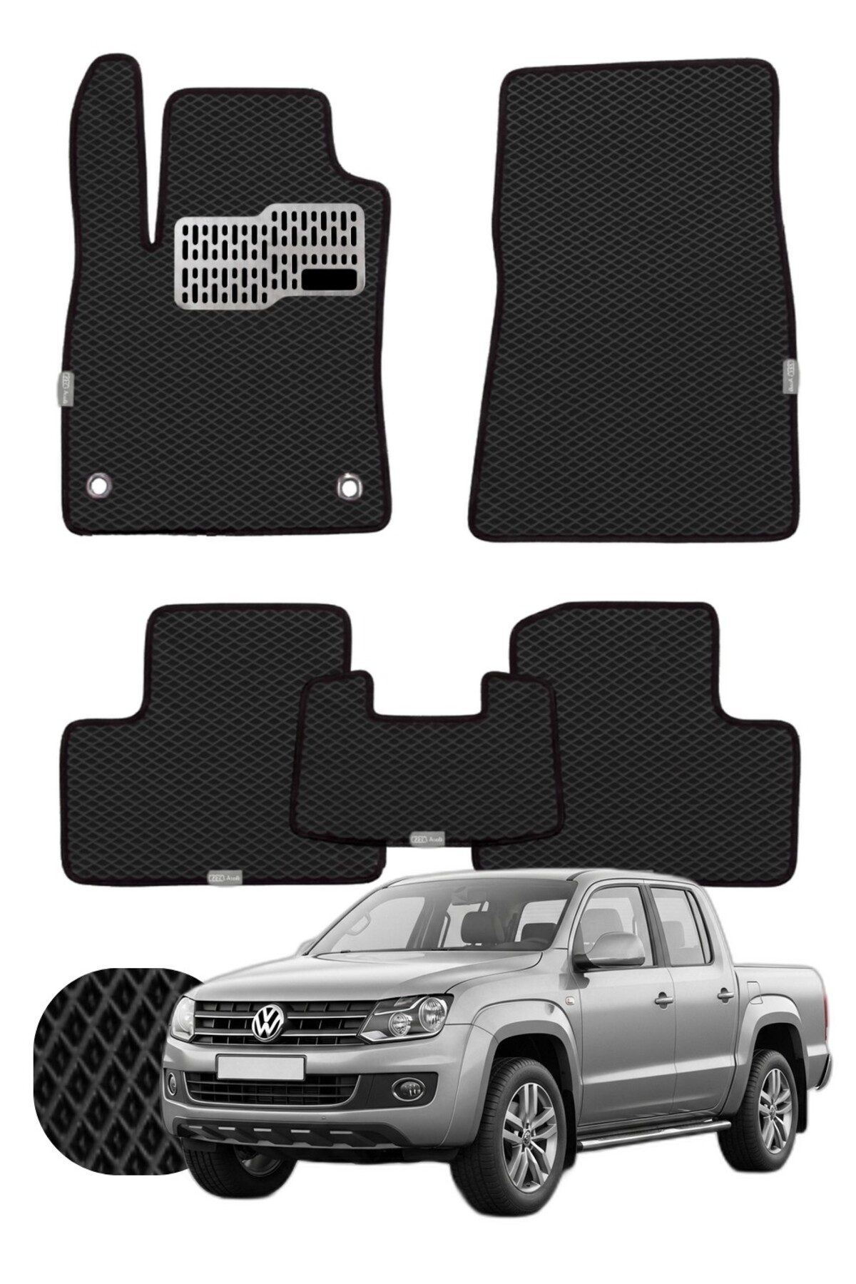 Volkswagen Amarok 2010-2022 - Özelleştirilebilir Tam Set Premium EVA Paspas