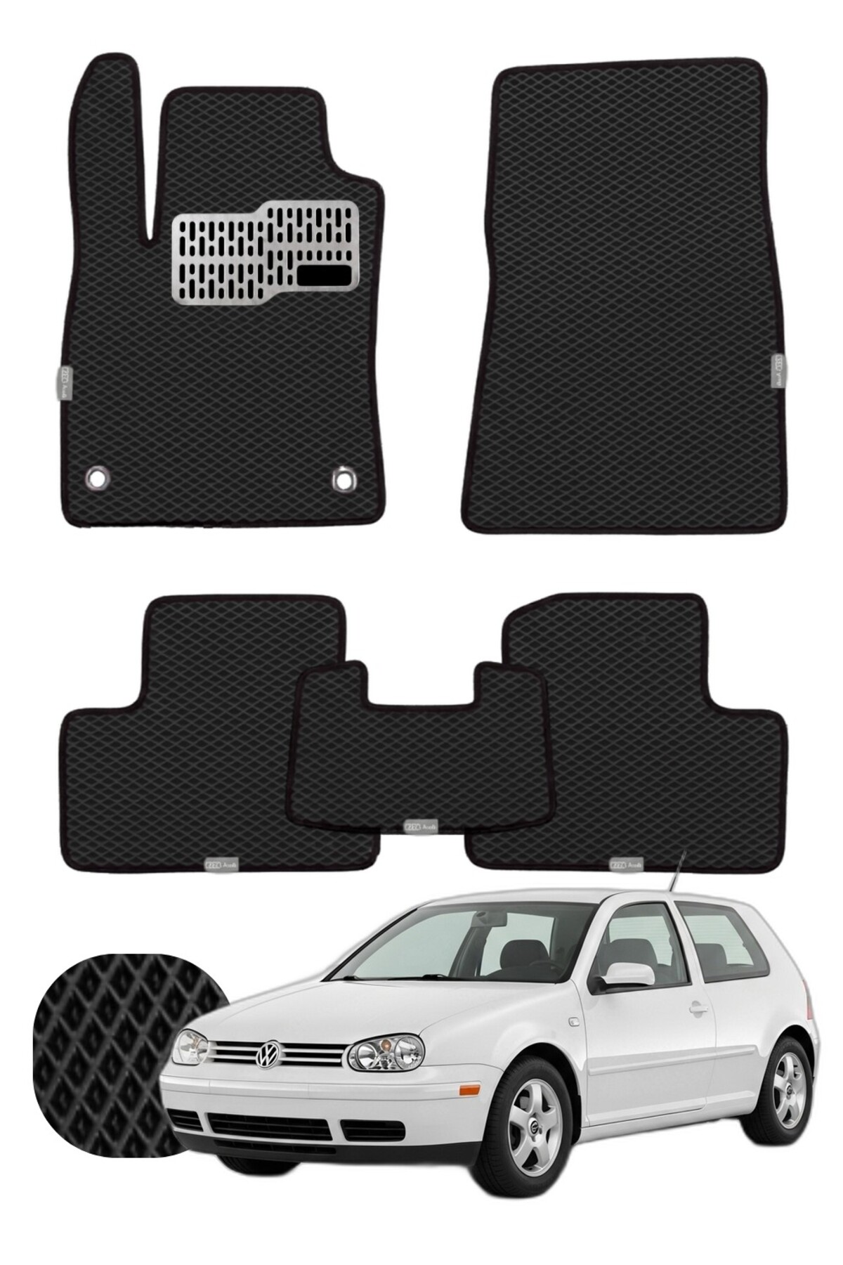 Volkswagen Golf 1997-2003 Mk4 Özelleştirilebilir Tam Set Premium EVA Paspas
