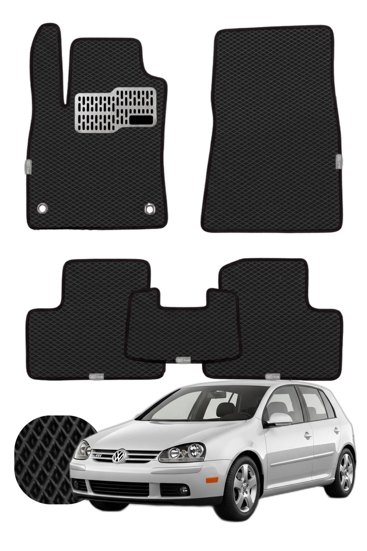 Volkswagen Golf 2003-2008 Mk5 Özelleştirilebilir Tam Set Premium EVA Paspas
