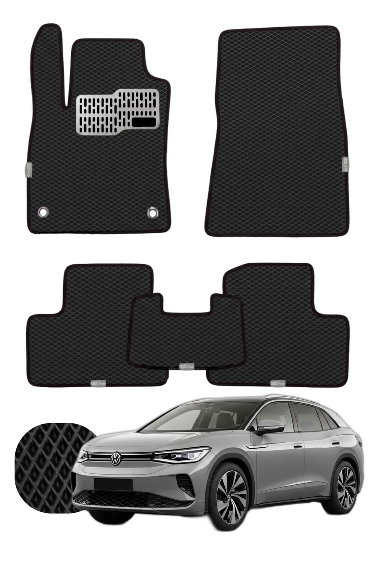 Volkswagen iD.6 2021 ve sonrası - Özelleştirilebilir Tam Set Premium EVA Paspas