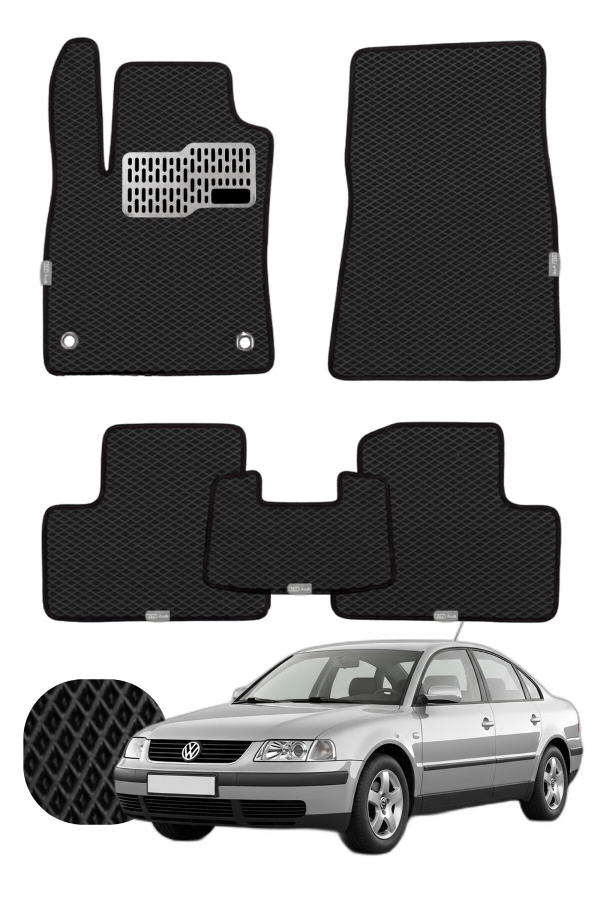 Volkswagen Passat 1996-2005 B5-B5.5 Özelleştirilebilir Tam Set Premium EVA Paspas