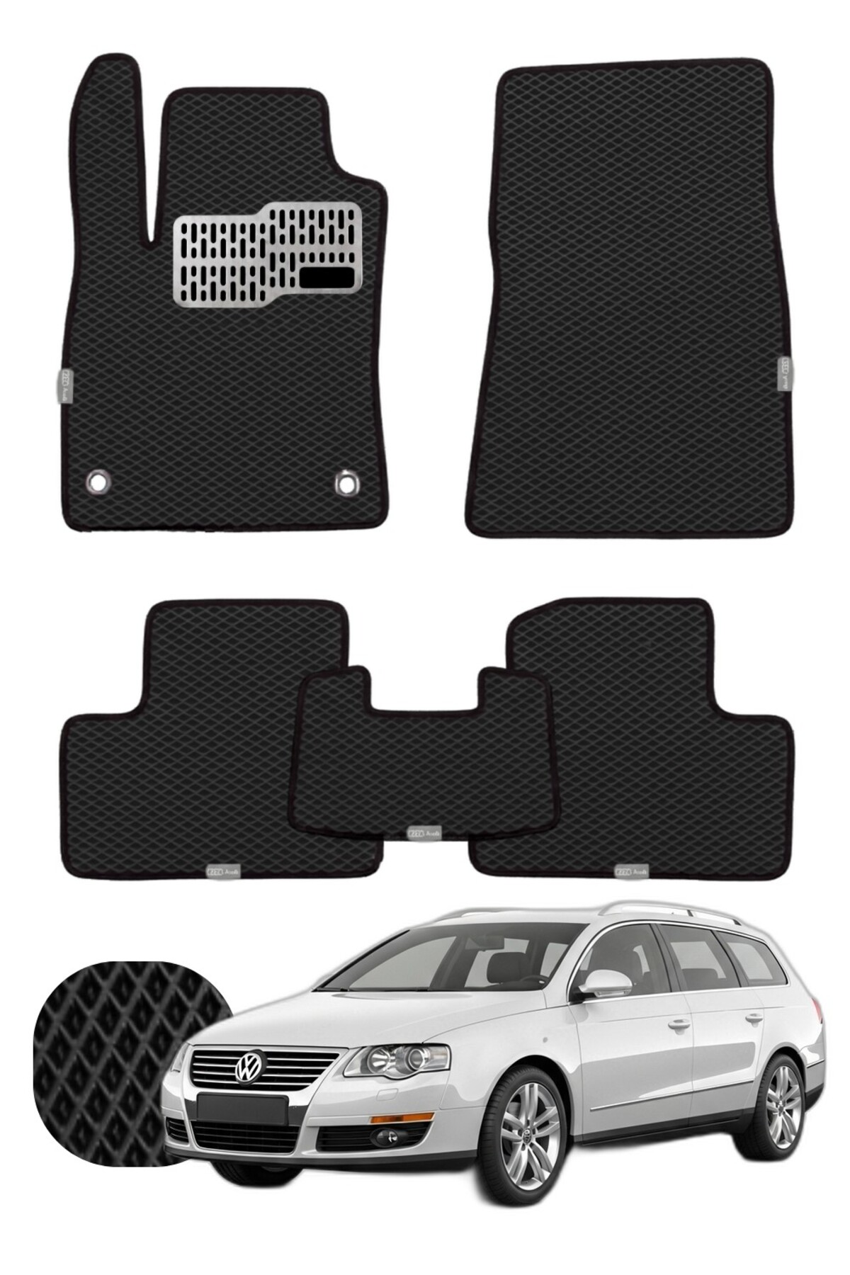 Volkswagen Passat STW 2005-2010 B6 Özelleştirilebilir Tam Set Premium EVA Paspas