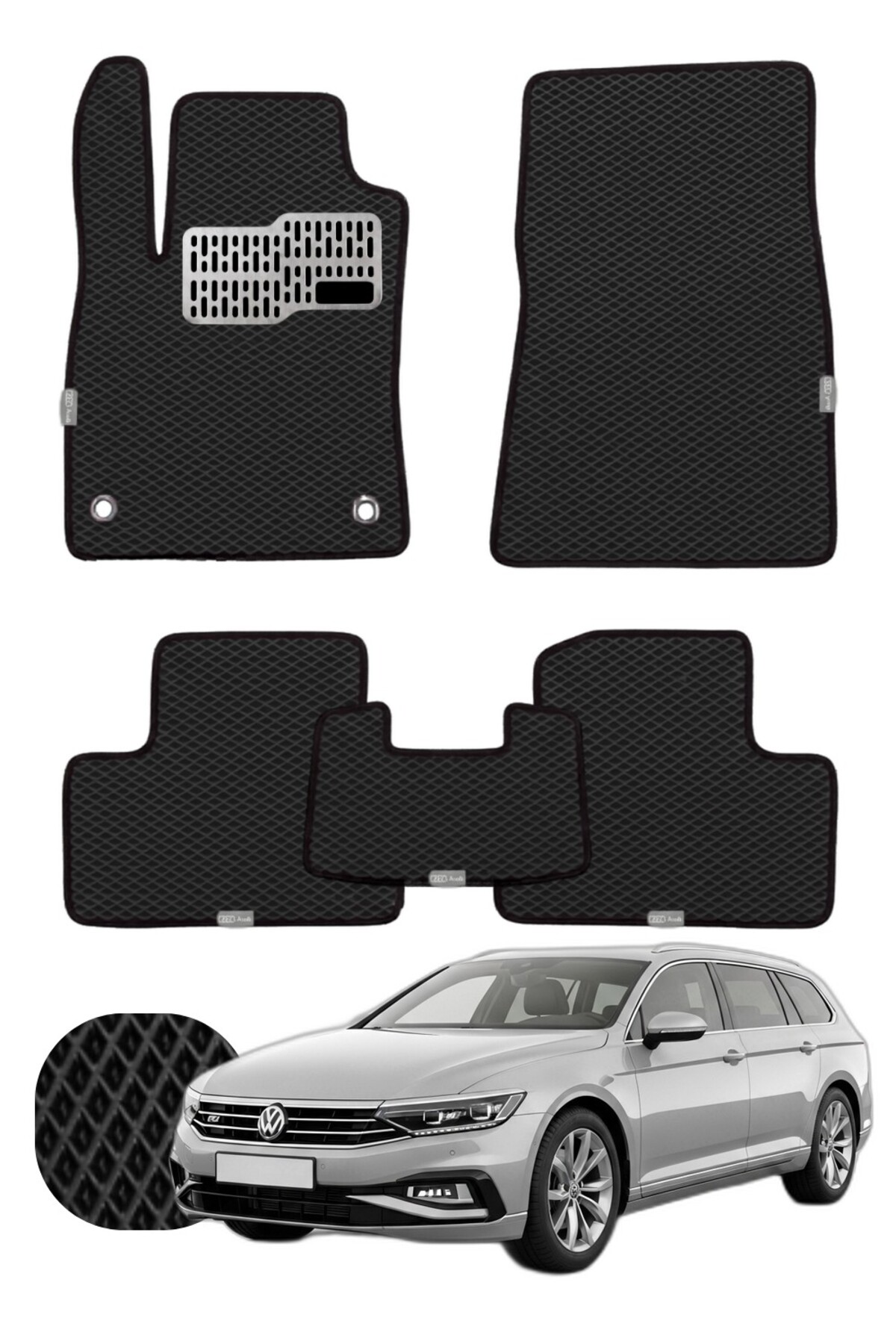 Volkswagen Passat Variant 2023 ve sonrası B9 Özelleştirilebilir Tam Set Premium EVA Paspas