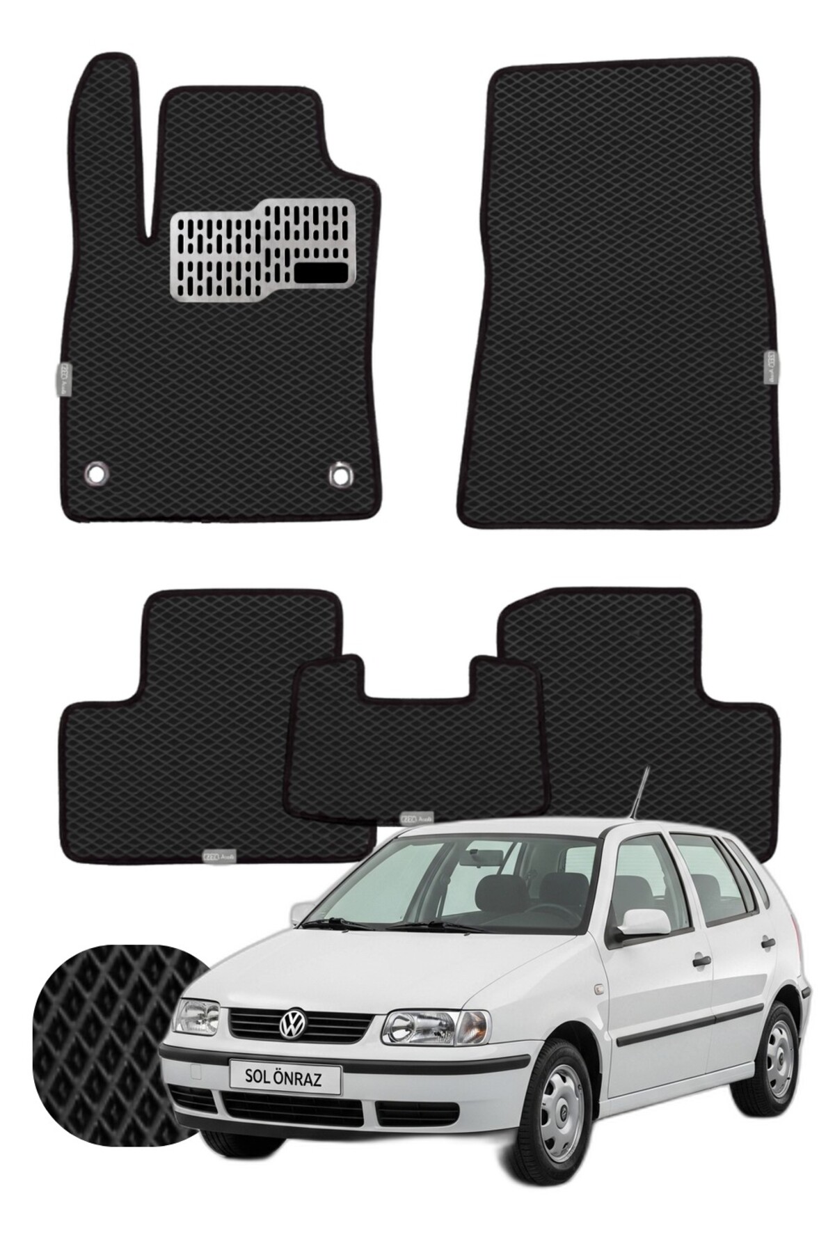 Volkswagen Polo 1994-2002 Mk3 Özelleştirilebilir Tam Set Premium EVA Paspas