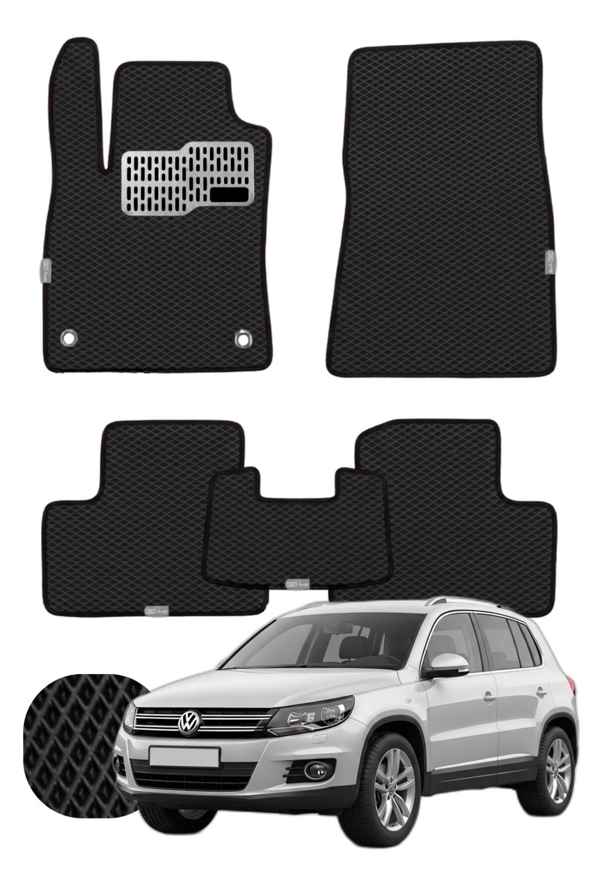Volkswagen Tiguan 2007-2015 5N Özelleştirilebilir Tam Set Premium EVA Paspas