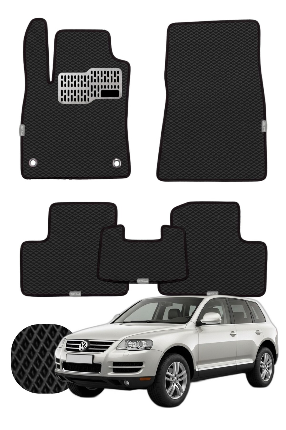 Volkswagen Touareg 2002-2010 7L Özelleştirilebilir Tam Set Premium EVA Paspas