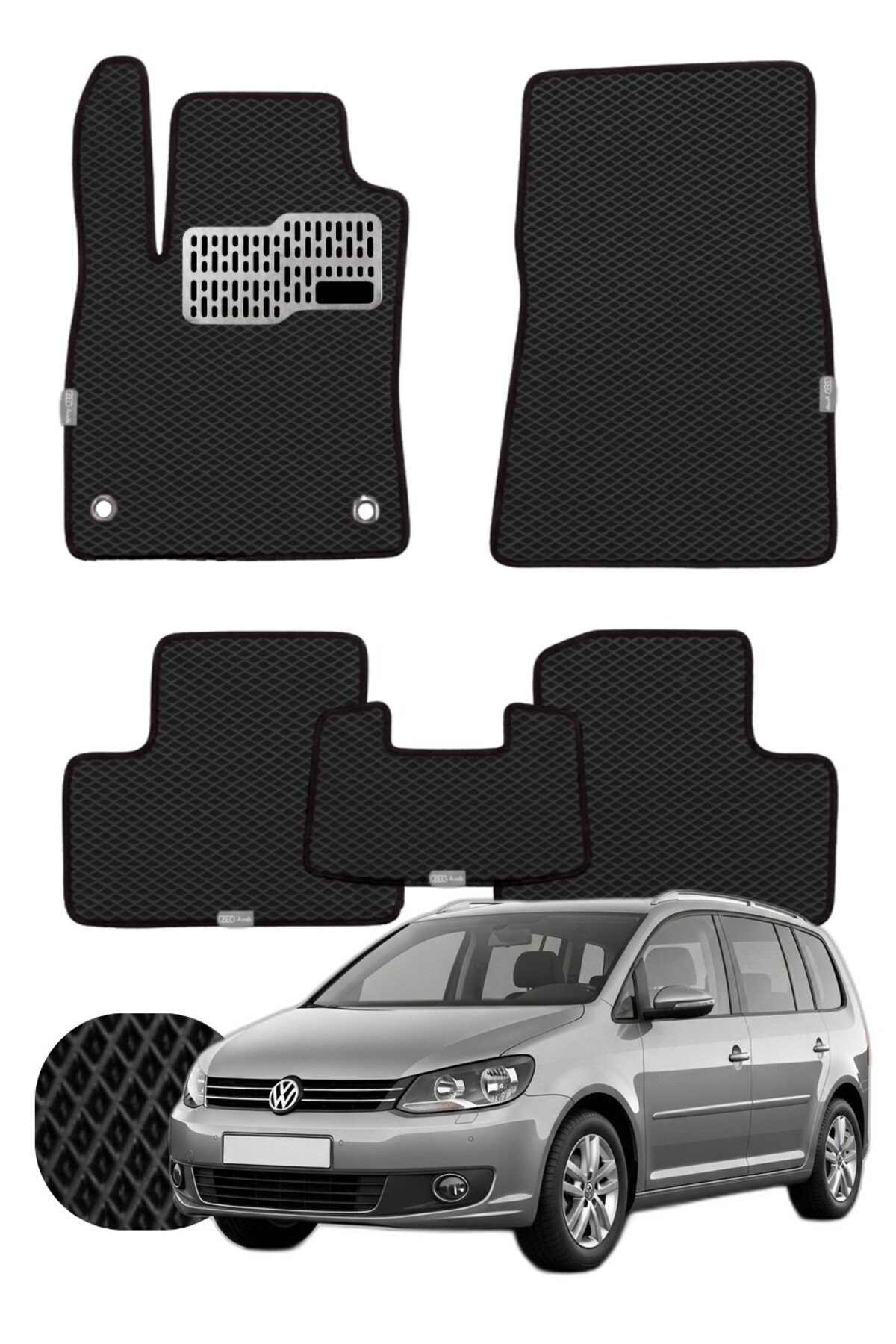 Volkswagen Touran 2003-2015 1T Özelleştirilebilir Tam Set Premium EVA Paspas