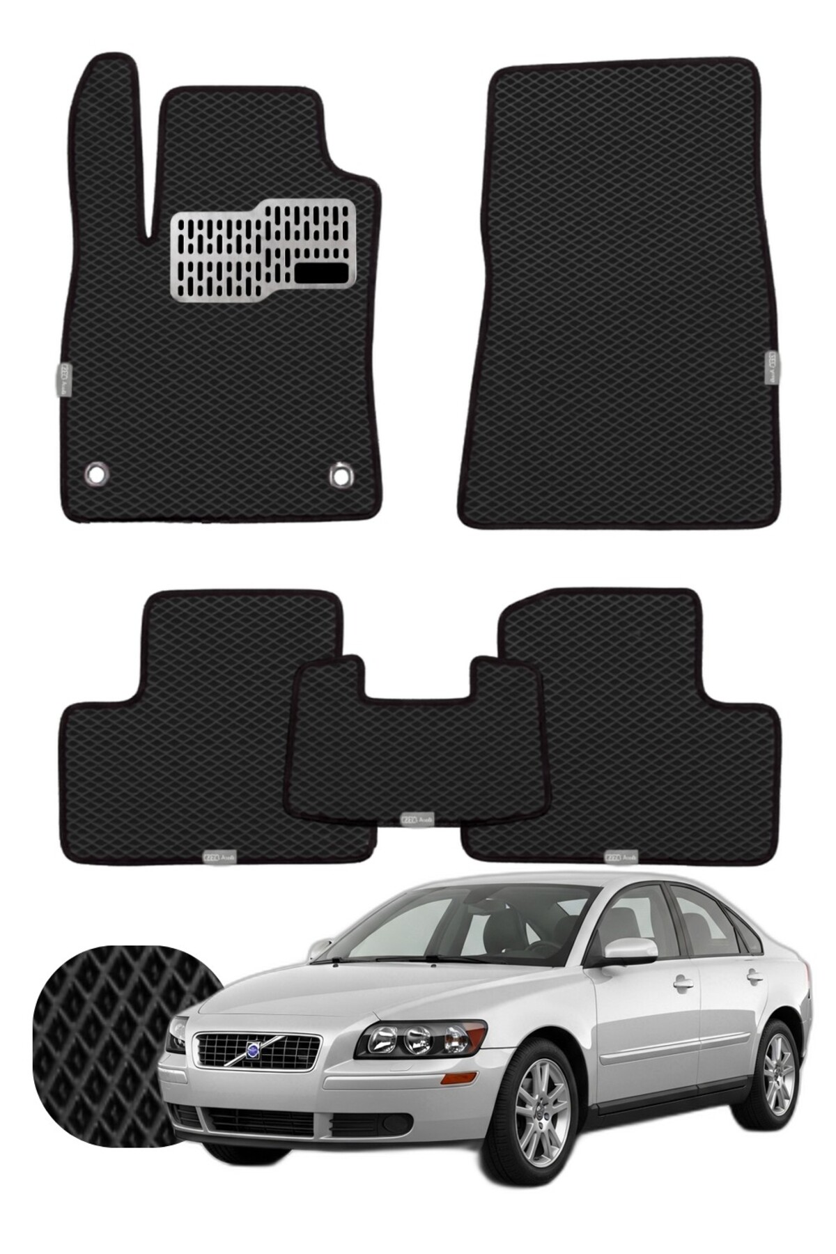 Volvo S40 2004-2012 Özelleştirilebilir Tam Set Premium EVA Paspas