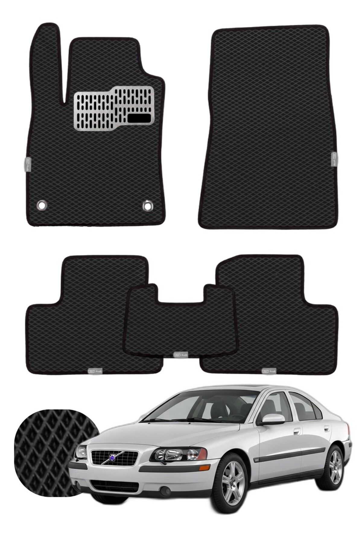 Volvo S60 2000-2009 Özelleştirilebilir Tam Set Premium EVA Paspas