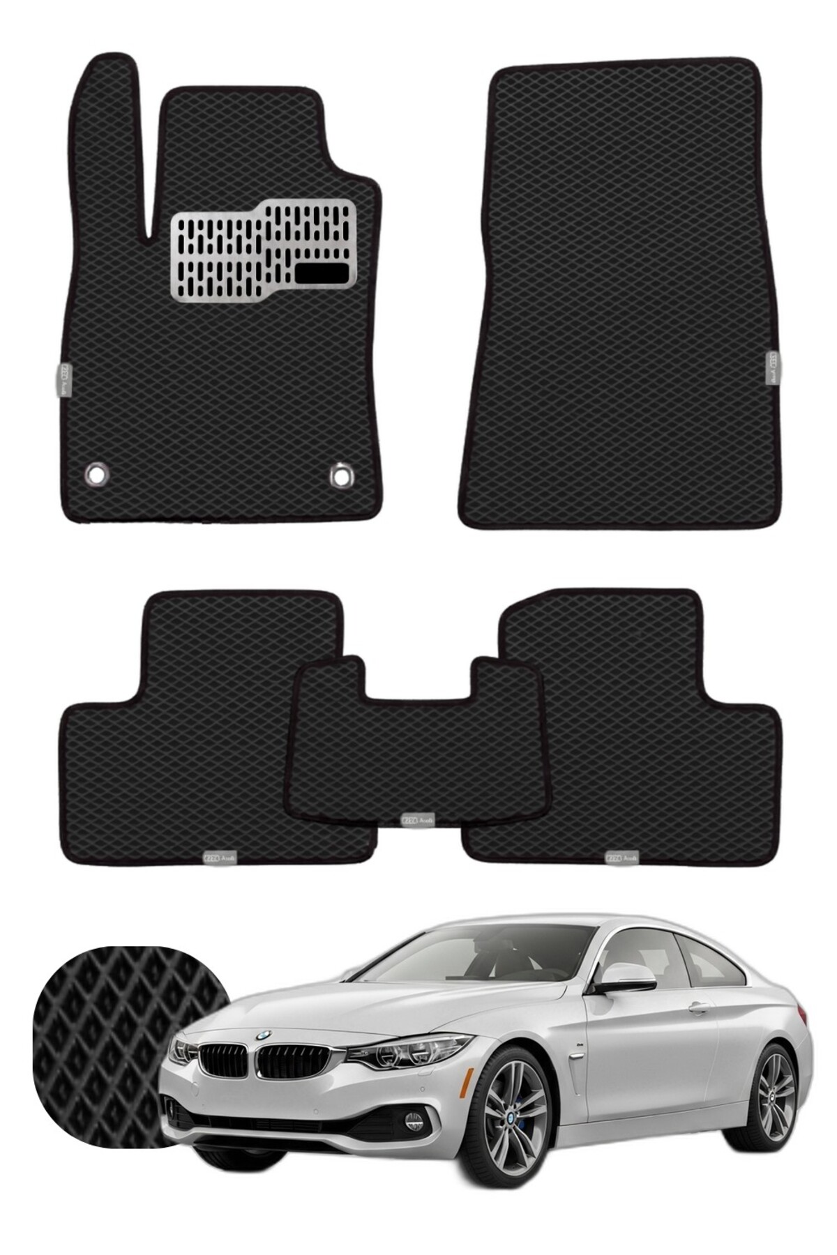 Bmw 4 Serisi Gran Coupe 2014-2020 F36 Özelleştirilebilir Tam Set Premium EVA Paspas
