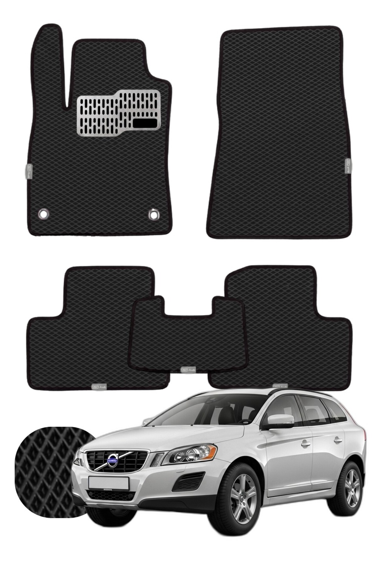 Volvo XC60 2008-2017 Özelleştirilebilir Tam Set Premium EVA Paspas